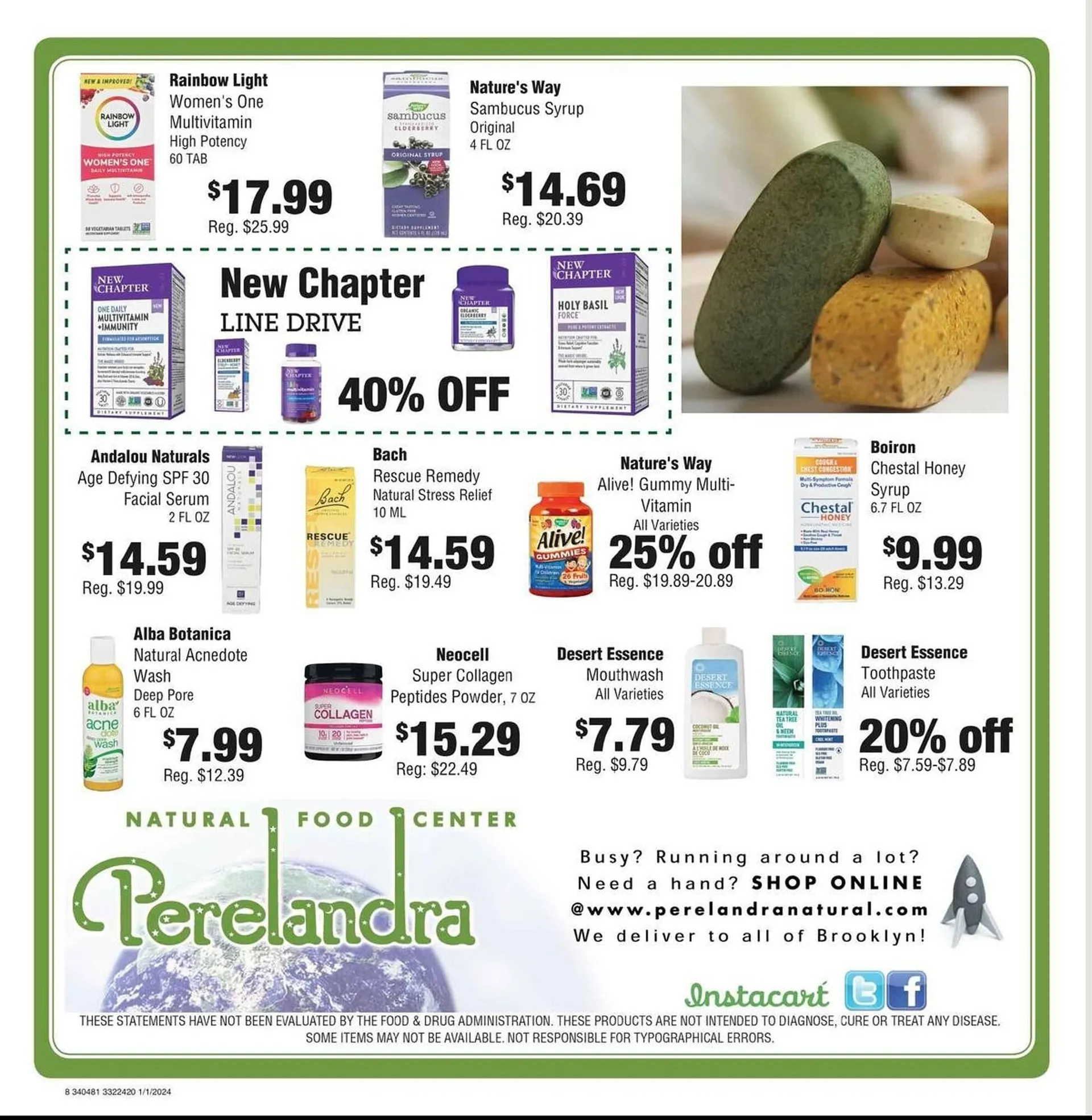 Weekly ad Perelandra Natural Food Center Weekly Ad from January 1 to January 31 2024 - Page 8