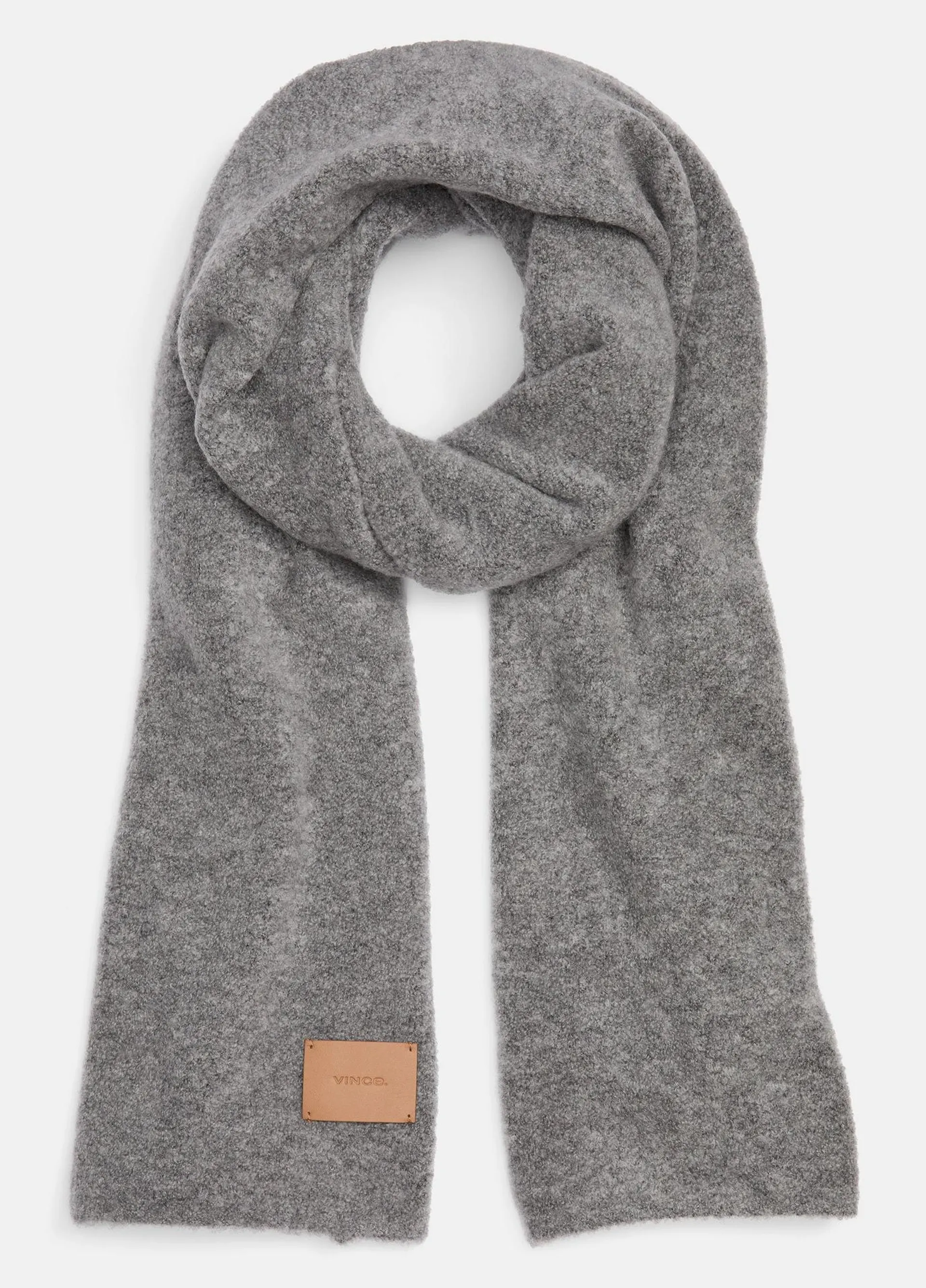 Merino Wool-Blend Bouclé Oversized Scarf