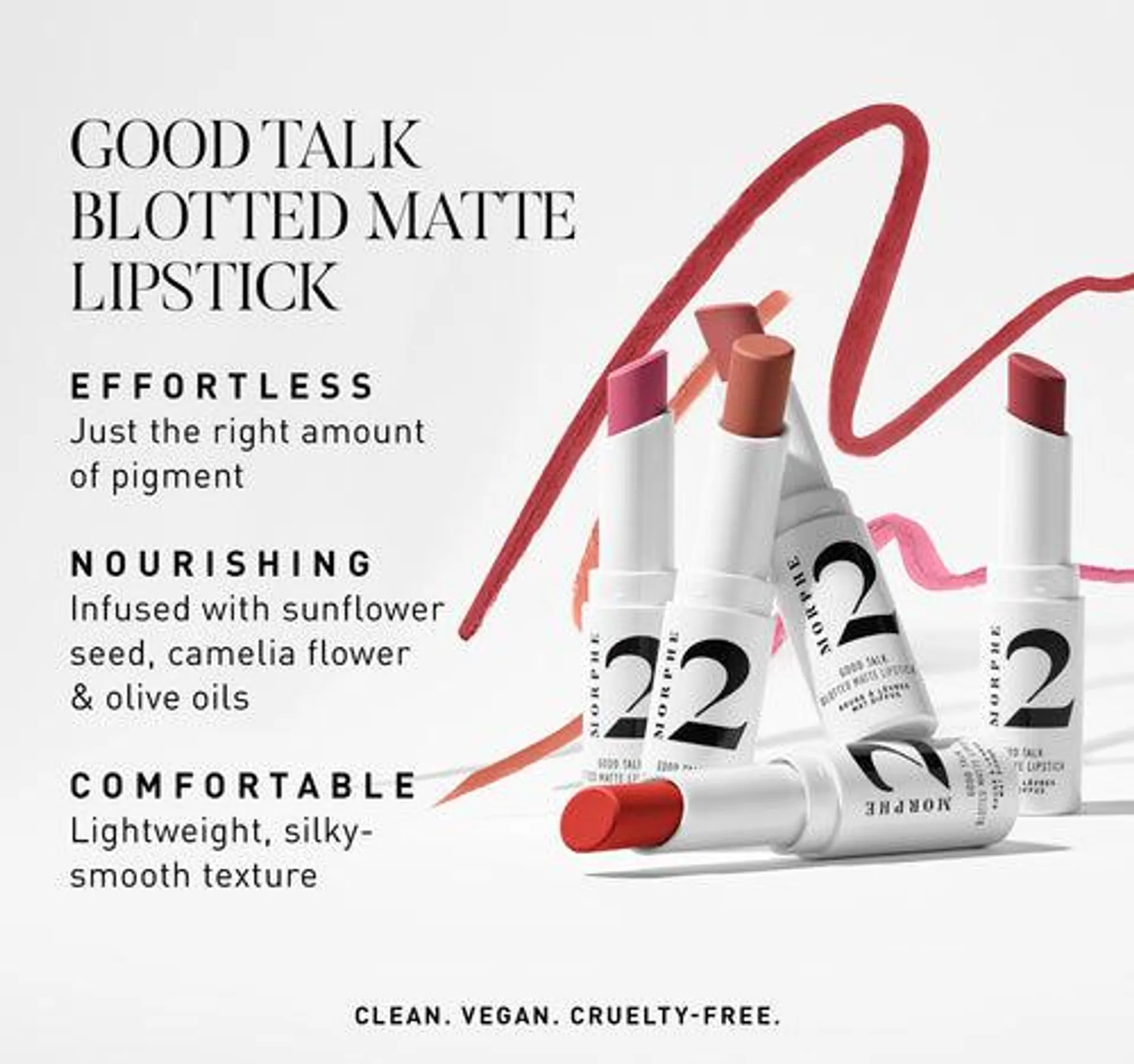 Good Talk Blotted Matte Lipstick- Red Sunset