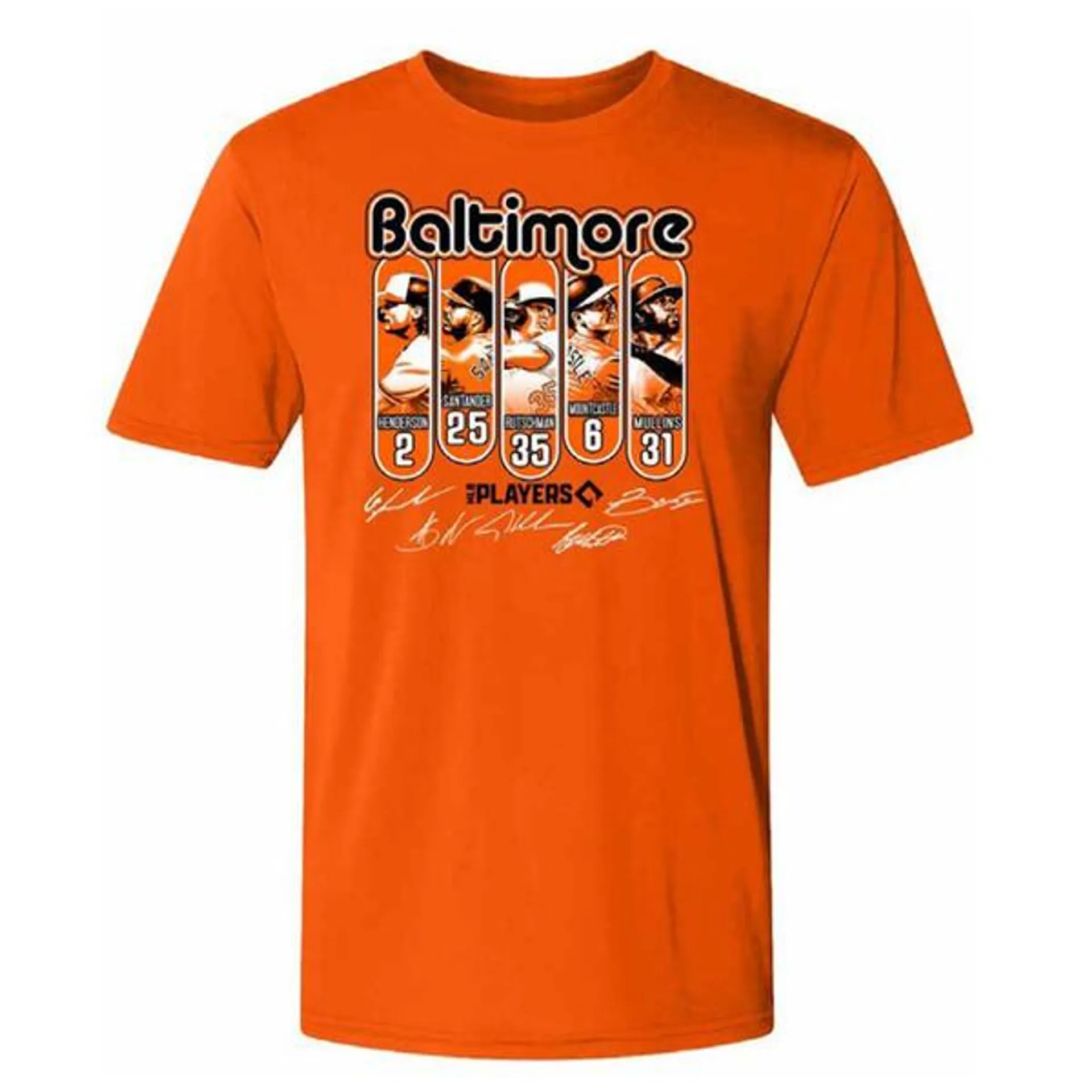 Mens Orioles 5 Players T-Shirt