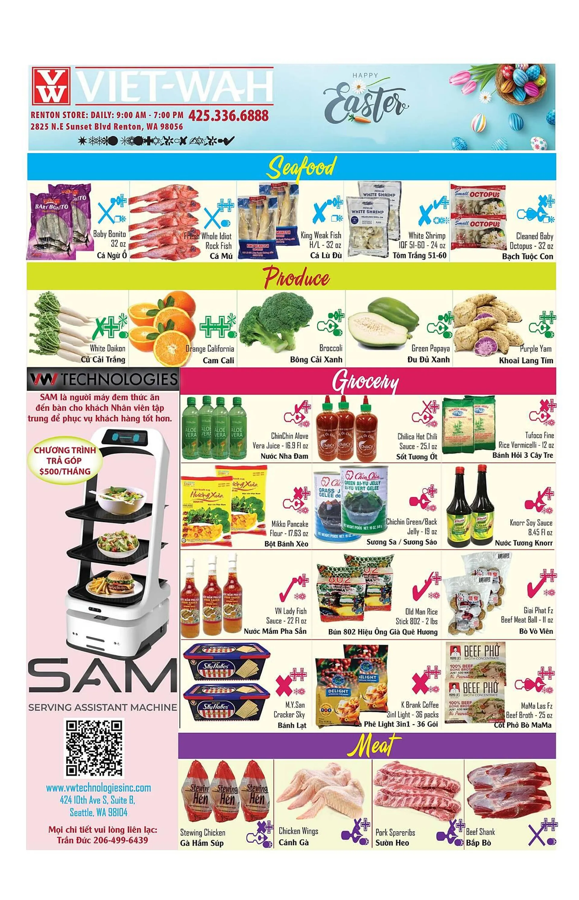 Viet Wah Supermarket Weekly Ad - 1