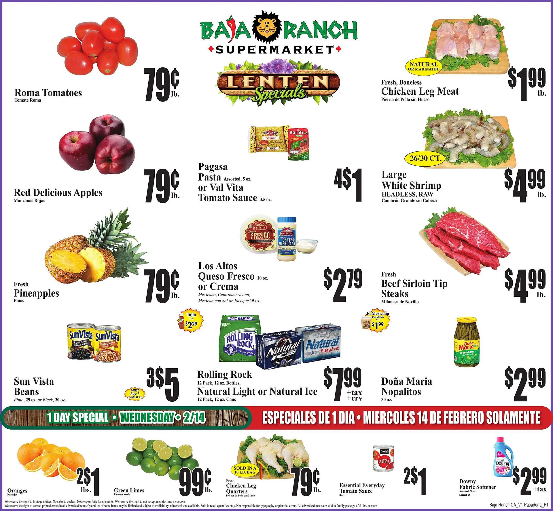 Weekly ad Baja Ranch Weekly Ad from February 14 to February 20 2024 - Page 