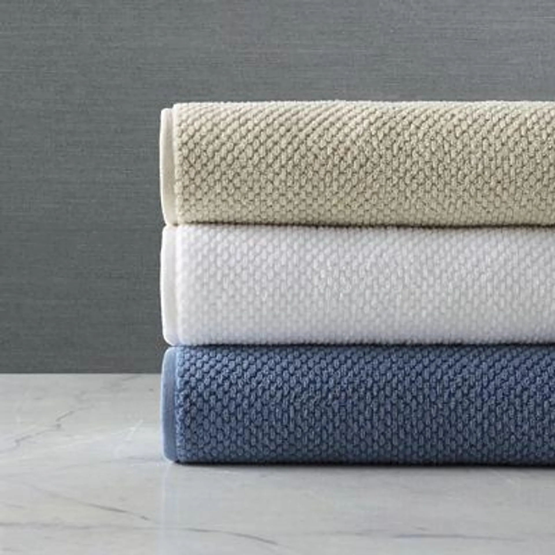 Serene Textured Bath Towels