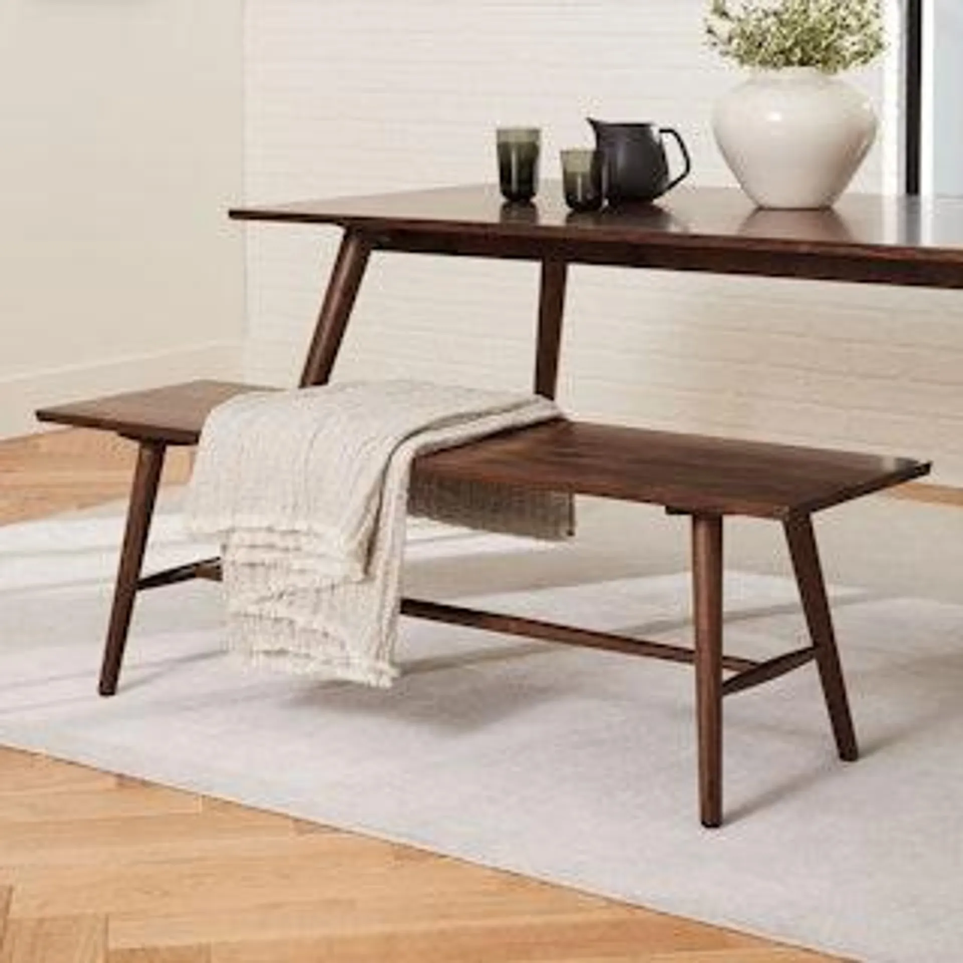 Seno Walnut 55" Bench