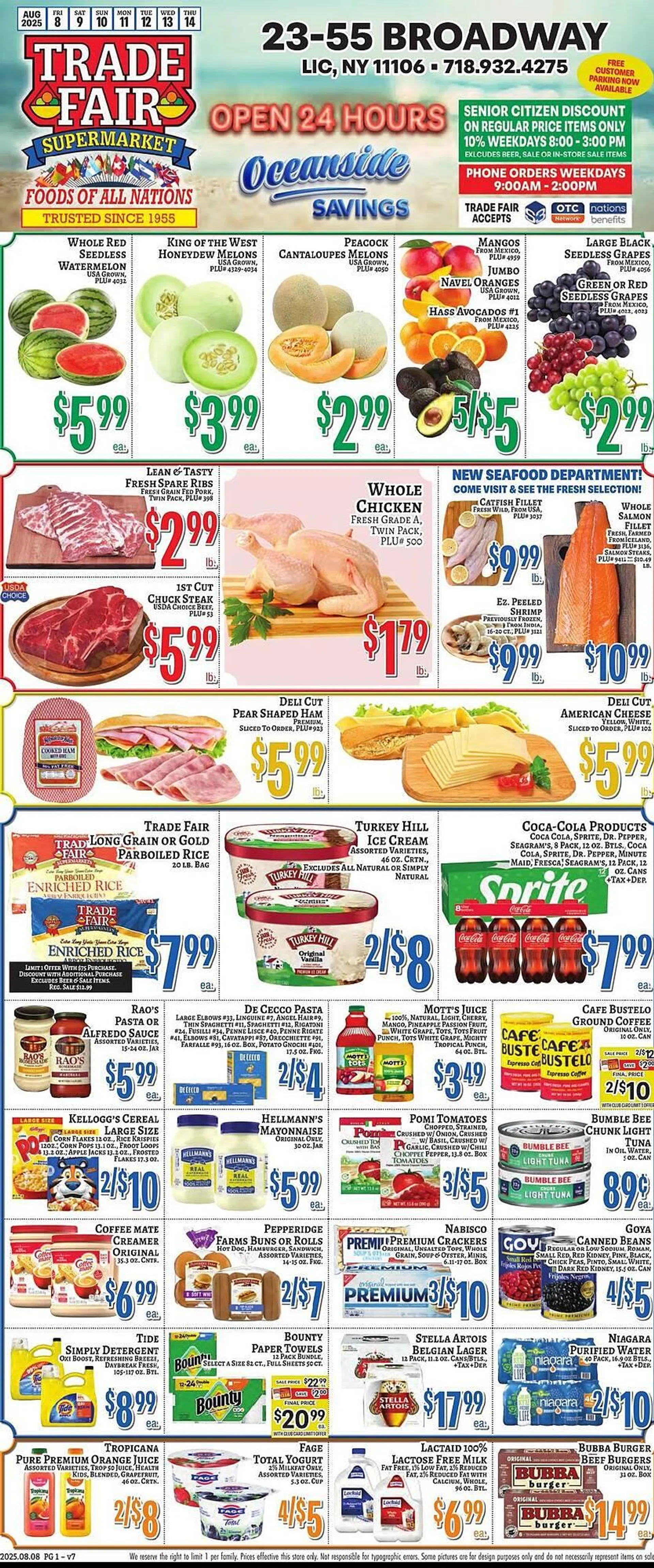 Weekly ad Trade Fair Supermarket Weekly Ad from August 8 to August 14 2025 - Page 1