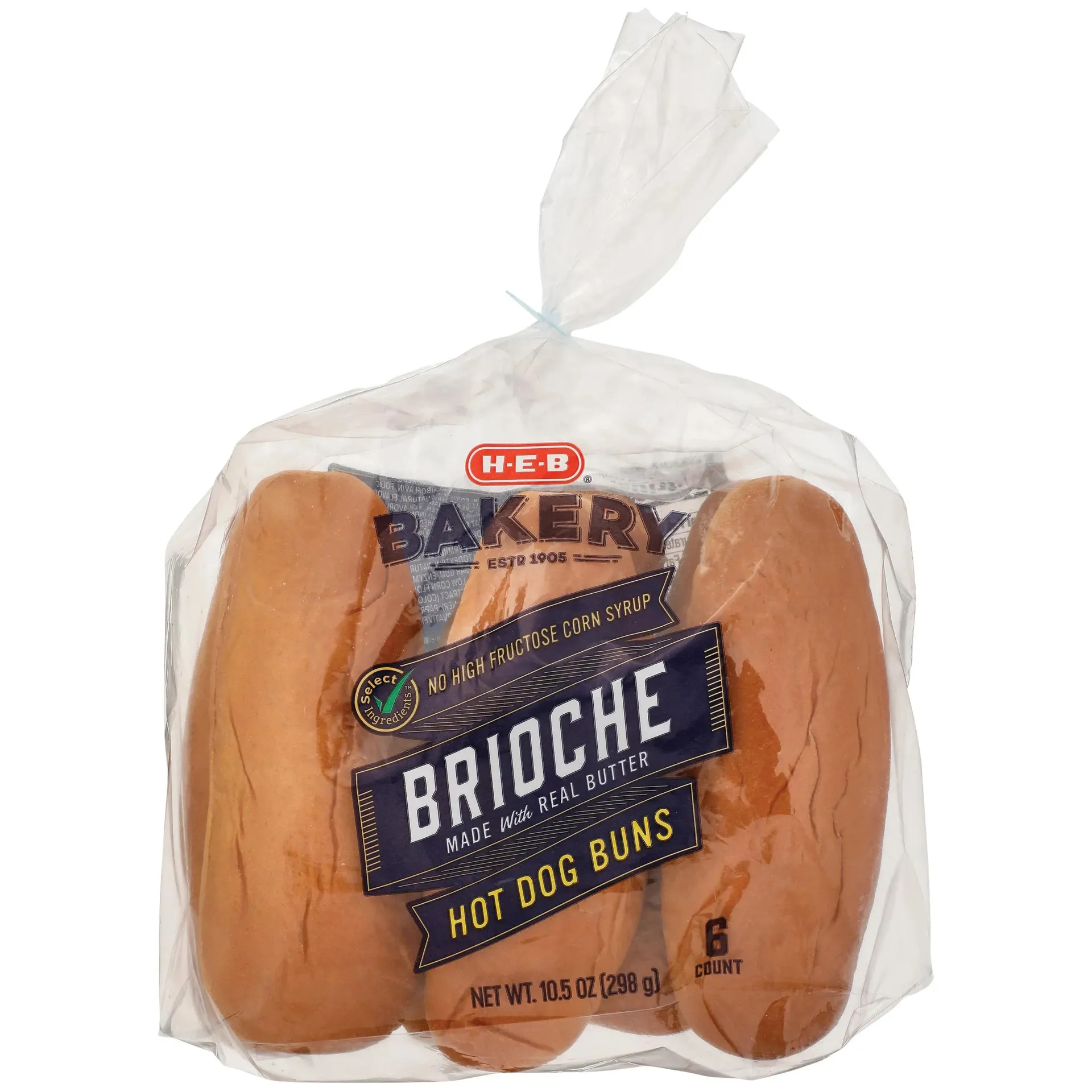 H‑E‑B Bakery Brioche Hot Dog Buns