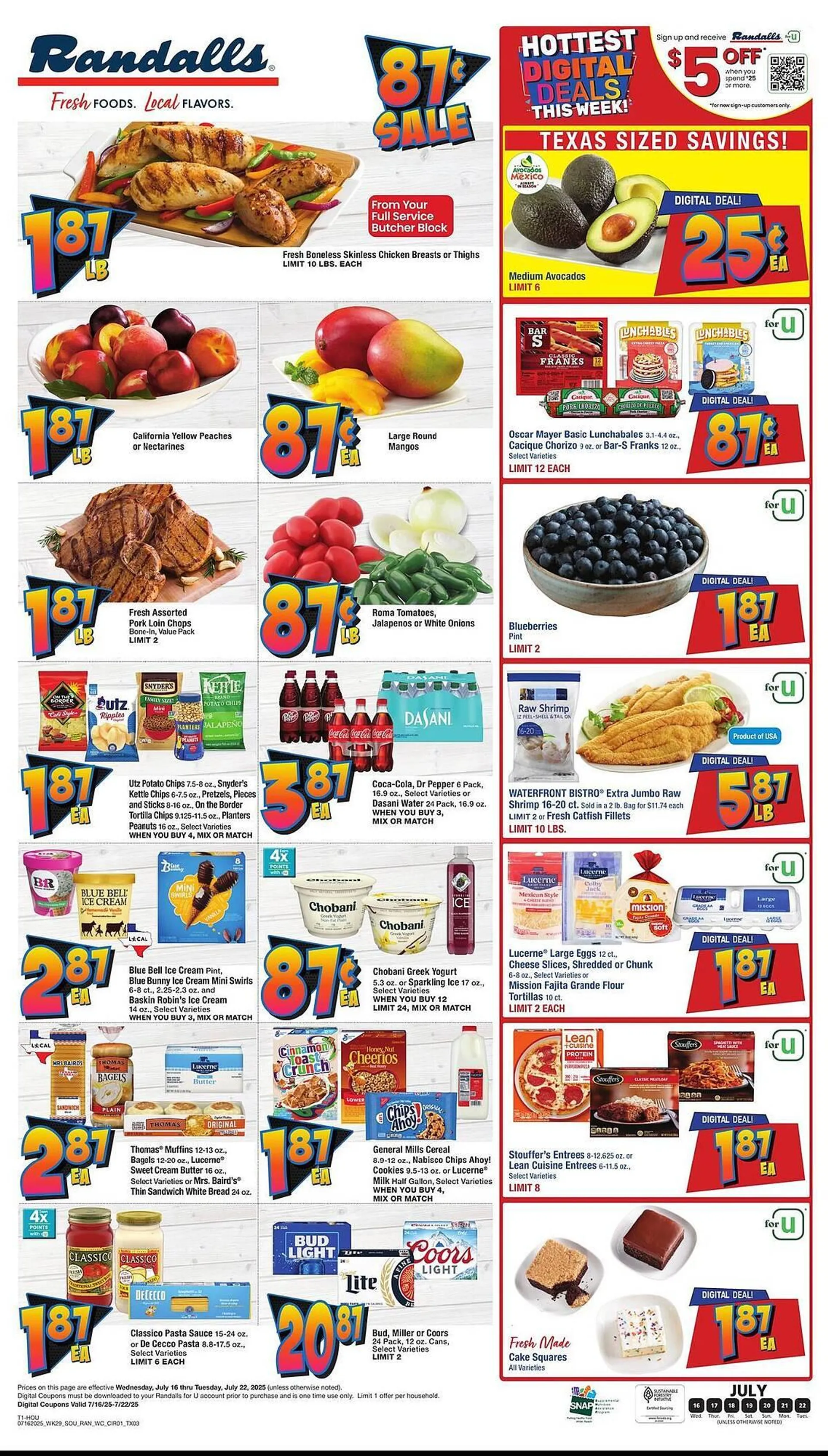Weekly ad Randalls Weekly Ad from July 16 to July 22 2025 - Page 1