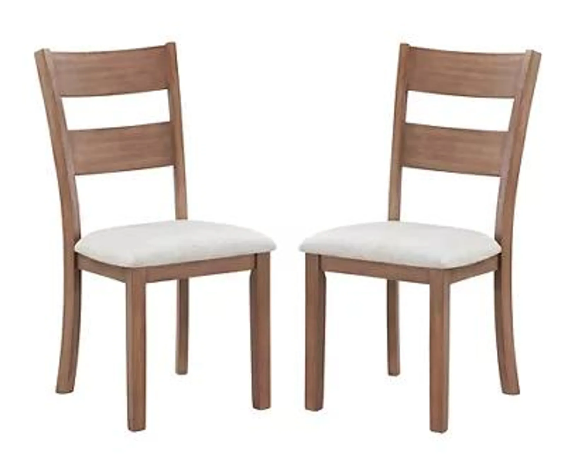 Marley Light Walnut Upholstered Dining Chairs, 2-Pack