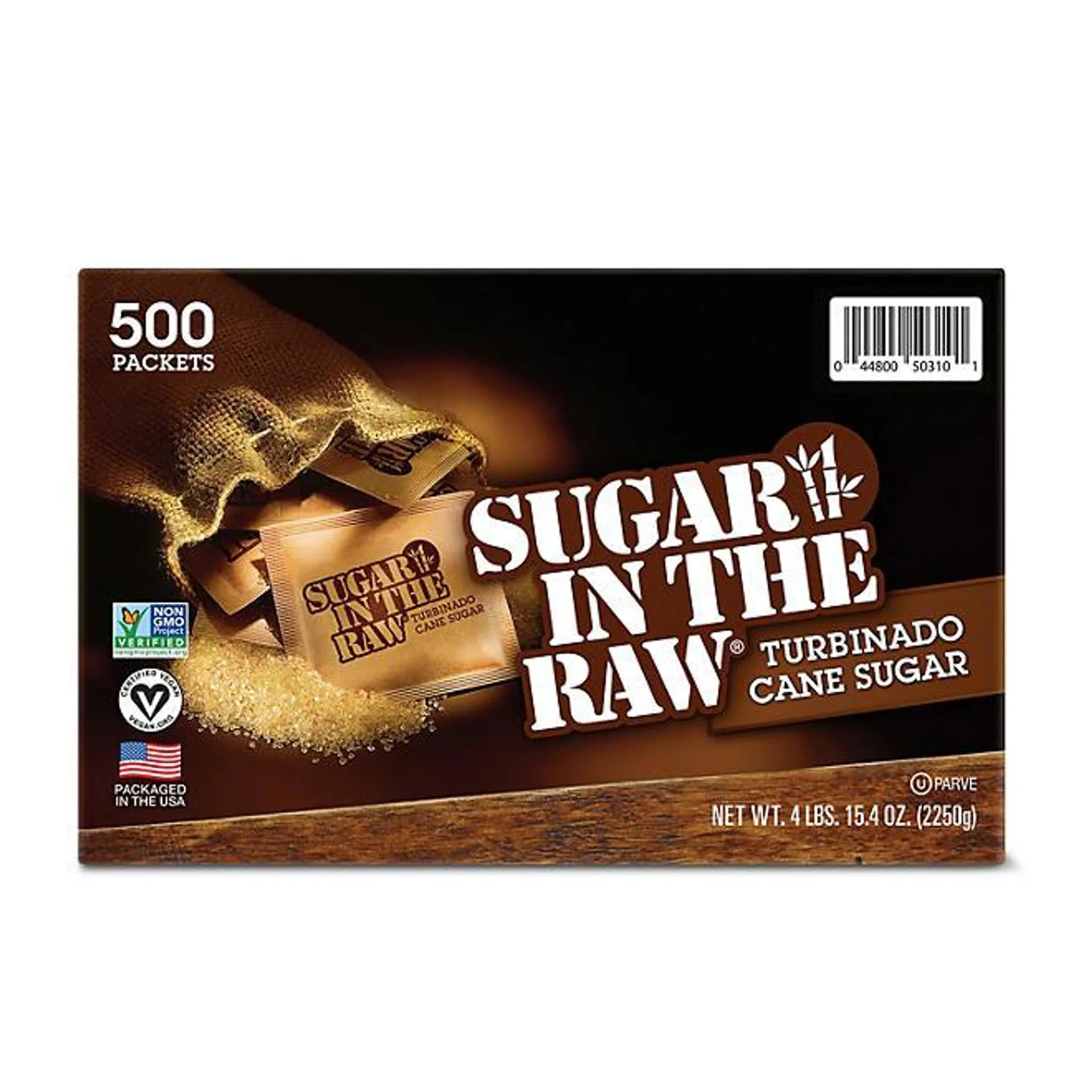 Sugar in the Raw Natural Cane Turbinado Sugar (4.5 g., 500 pk.)