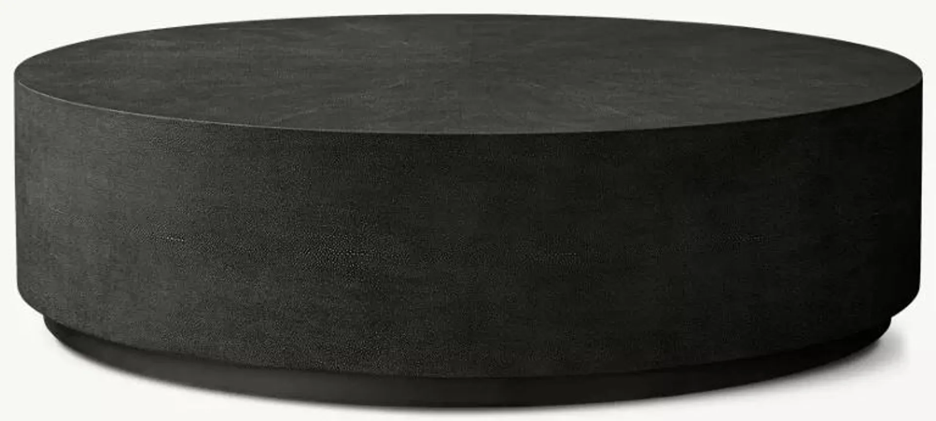 GRAYDON SHAGREEN PLINTH ROUND COFFEE TABLE