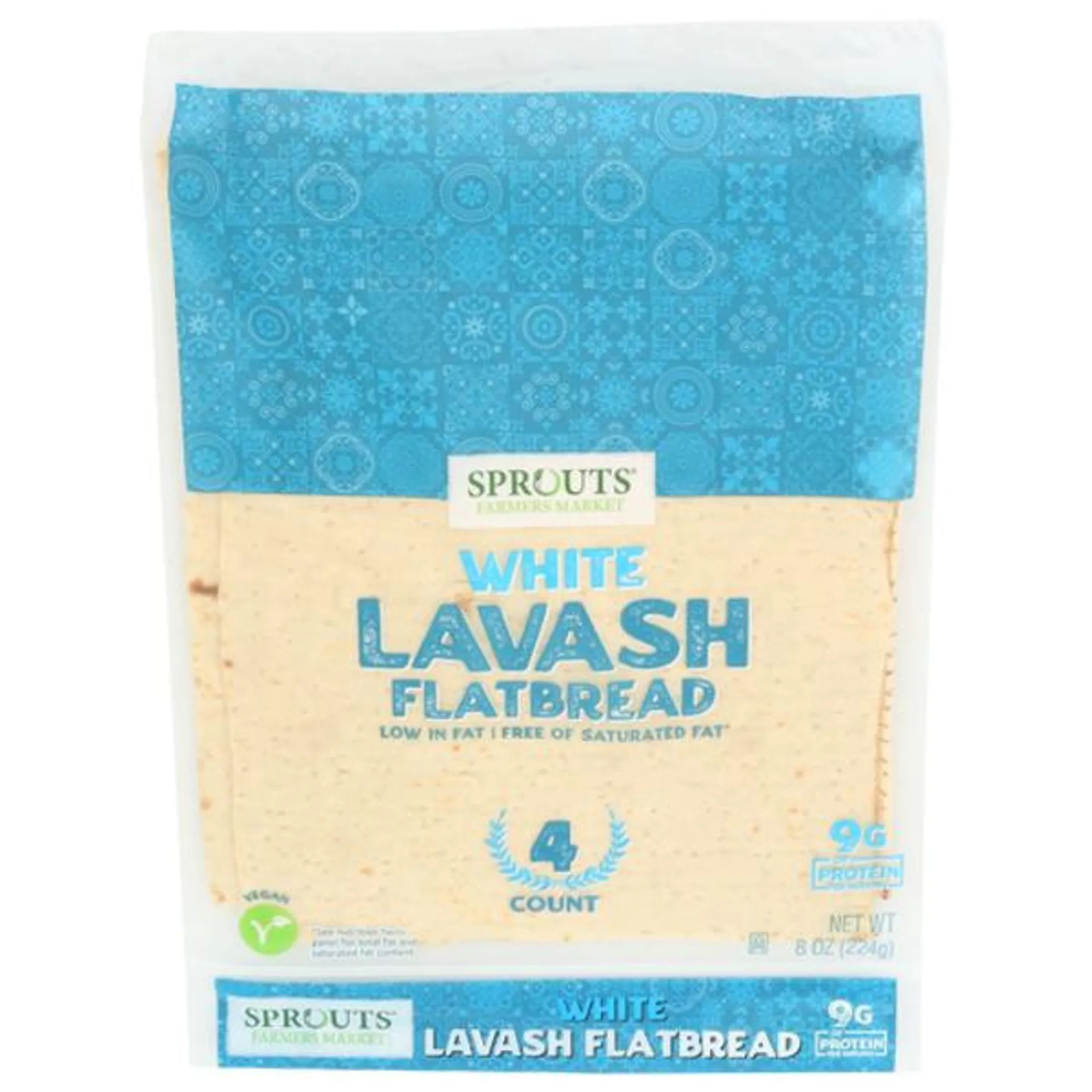 Sprouts White Lavash Flatbread 4 Count