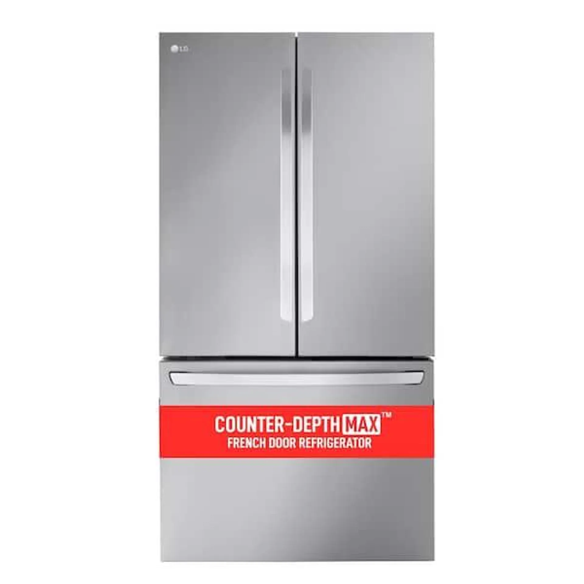 27 cu. ft. Smart Counter-Depth MAX French Door Refrigerator with Internal Water Dispenser in PrintProof Stainless Steel