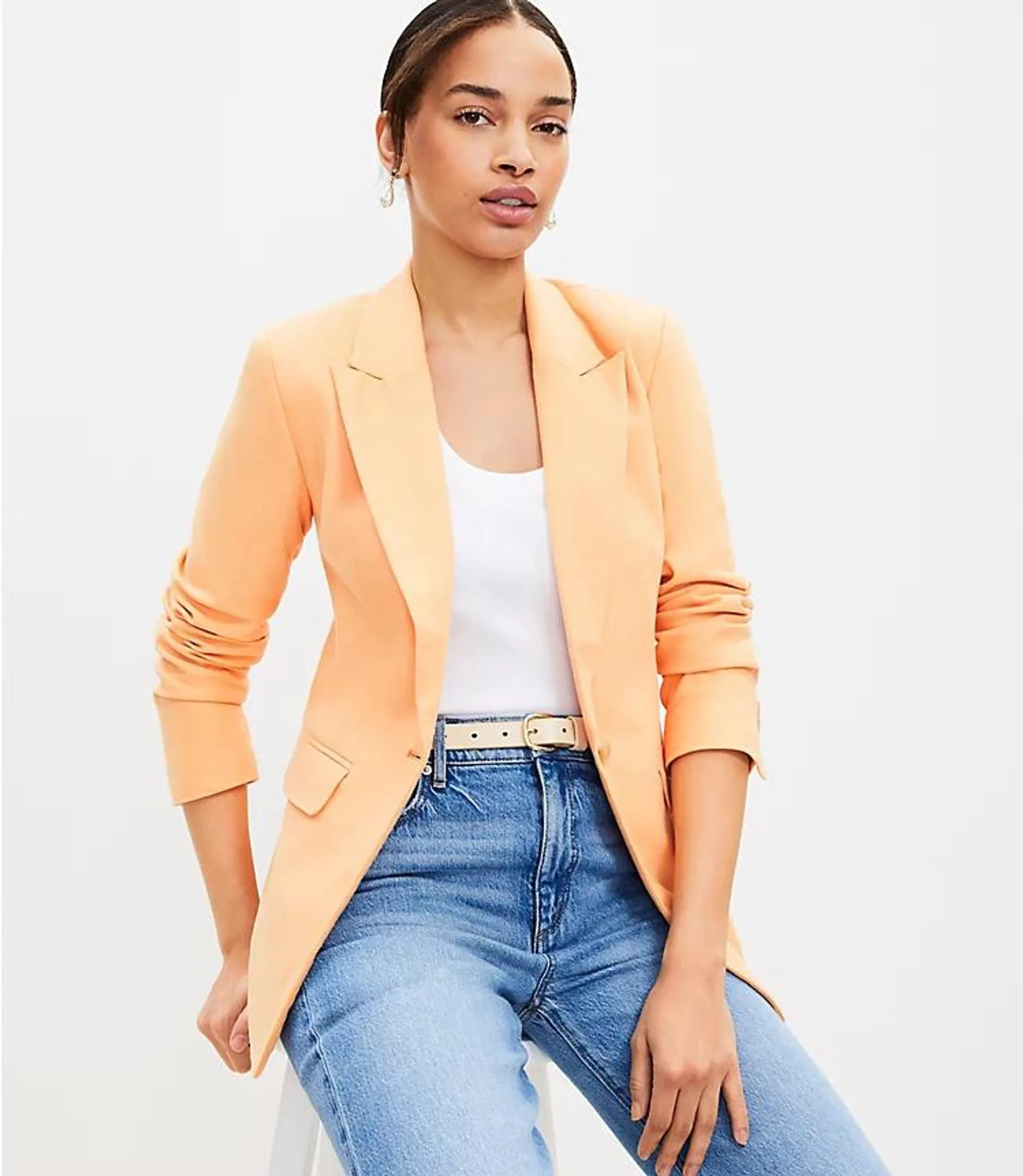 Cotton Linen Modern Blazer