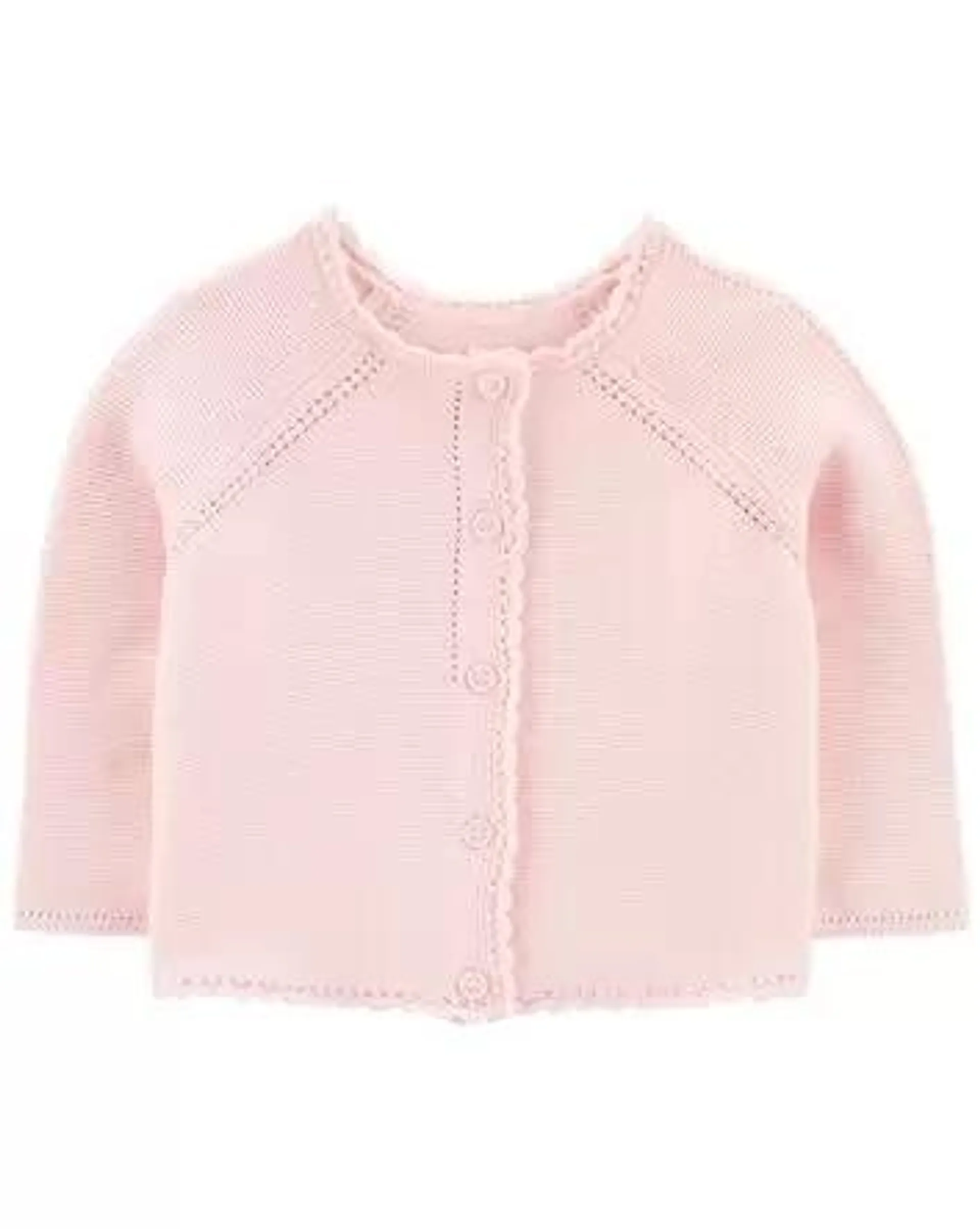 Baby Scalloped Sweater Knit Cardigan