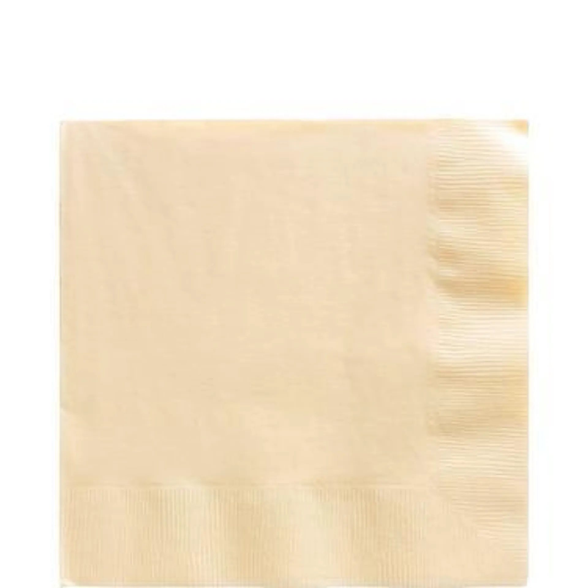 Vanilla Cream Paper Lunch Napkins, 6.5in, 100ct