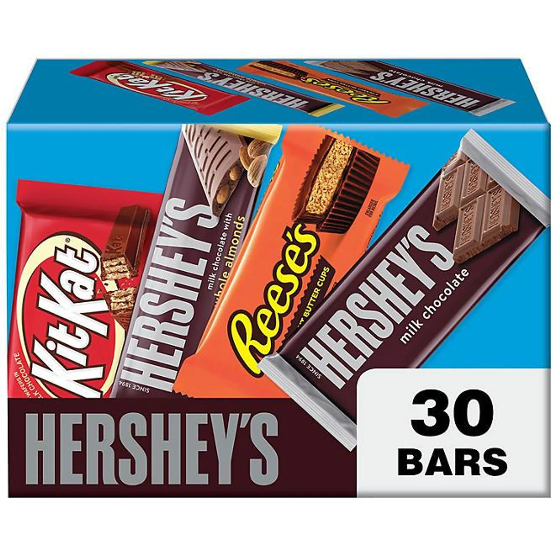 HERSHEY'S, KIT KAT and REESE'S Assorted Milk Chocolate, Halloween Candy (30 ct.)