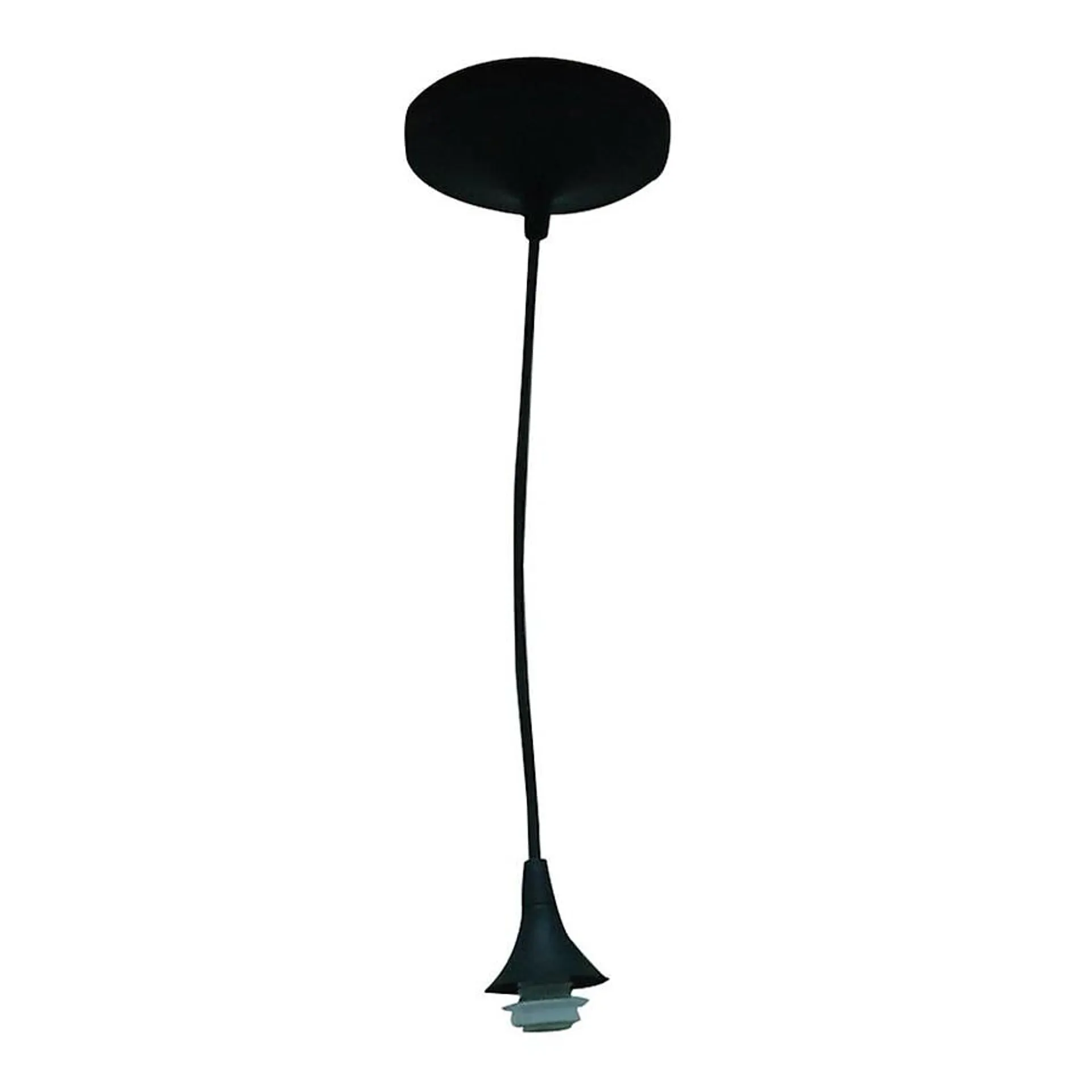 Style Selections Matte Black Transitional Cylinder Mini Hanging Pendant Light