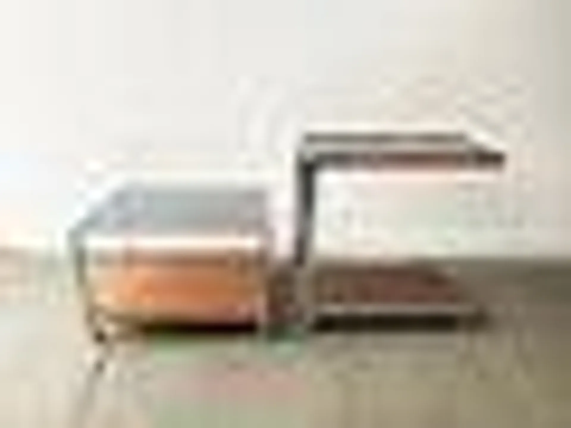 Mid-Century Modern Drinks Trolley and Matching Coffee Table by Mda (Miller Design Associates), 1960s, Set of 2