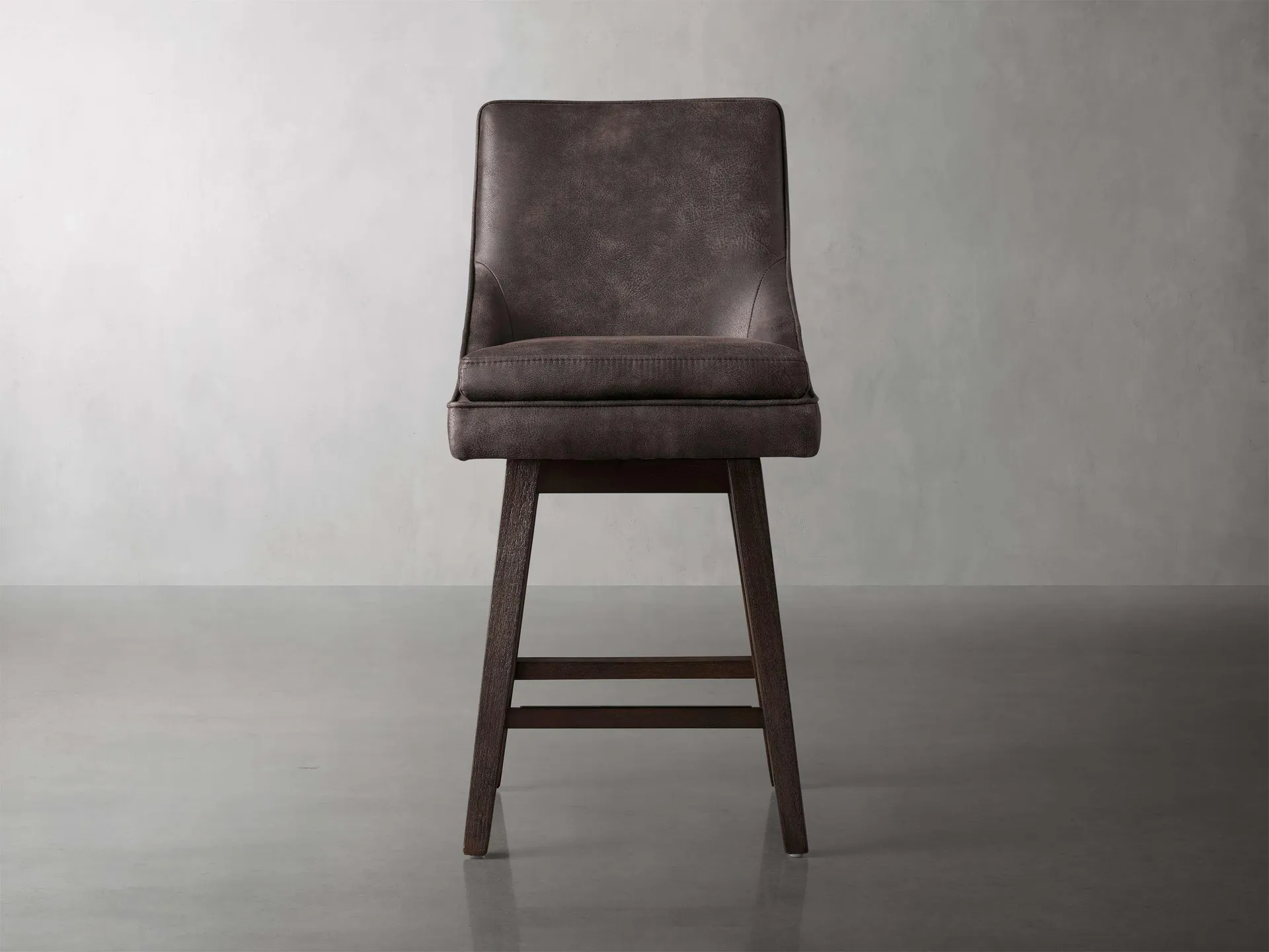 Lunden Faux Leather Swivel Stool