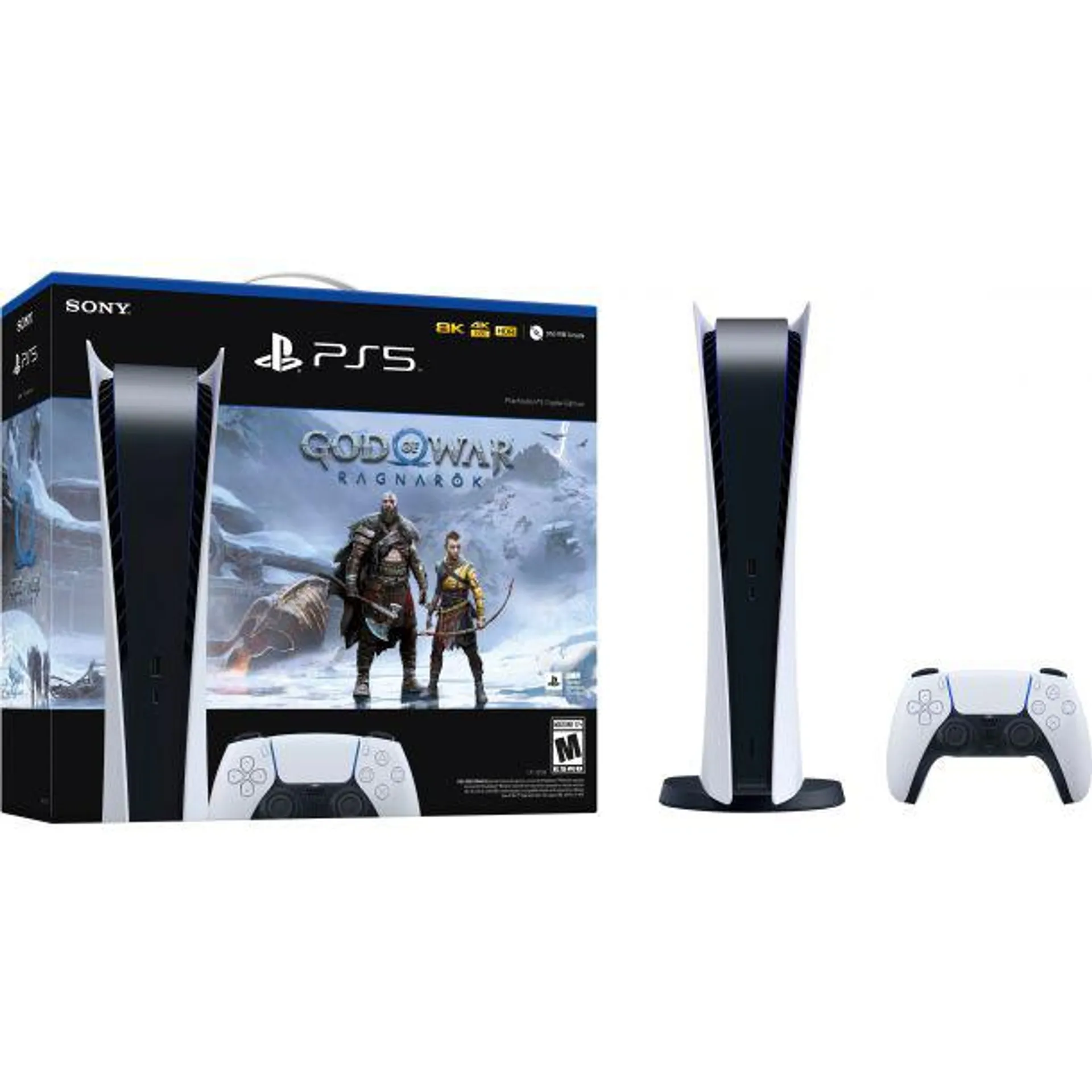 Online Only- PlayStation 5 Digital Edition – God of War Ragnarök Bundle