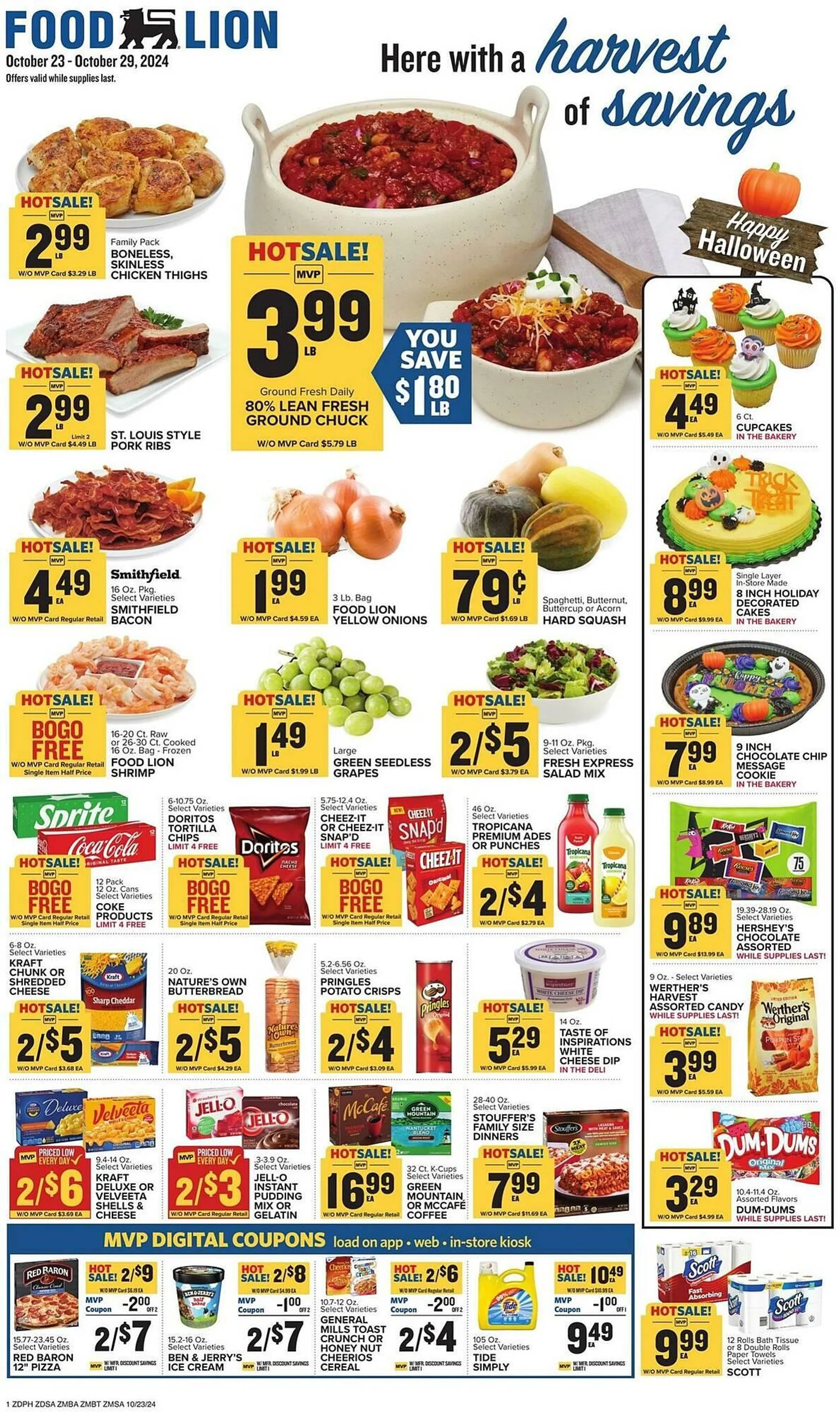 Weekly ad Food Lion Weekly Ad from October 23 to October 29 2024 - Page 1