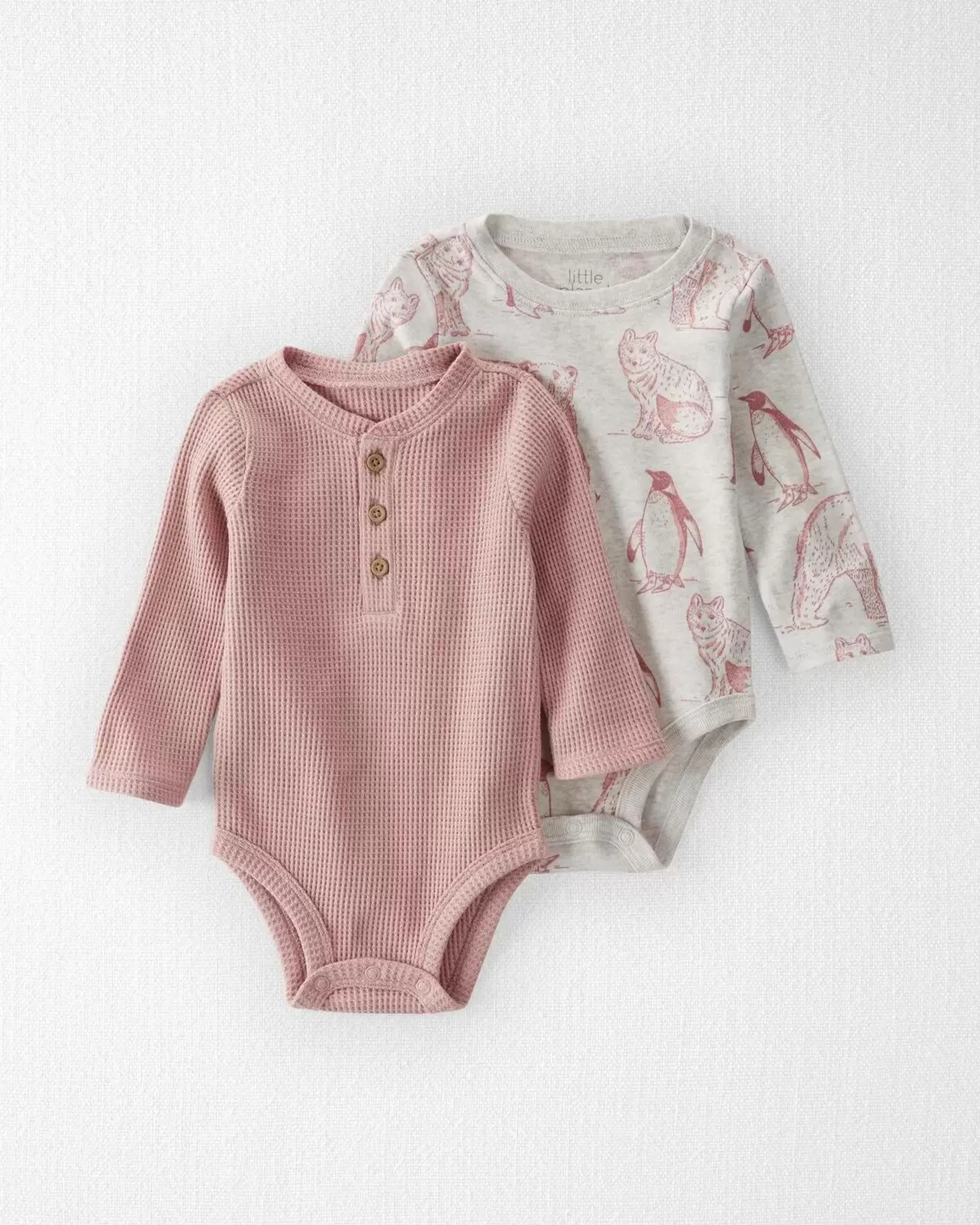 Baby 2-Pack Bodysuits Made With Organic Cotton