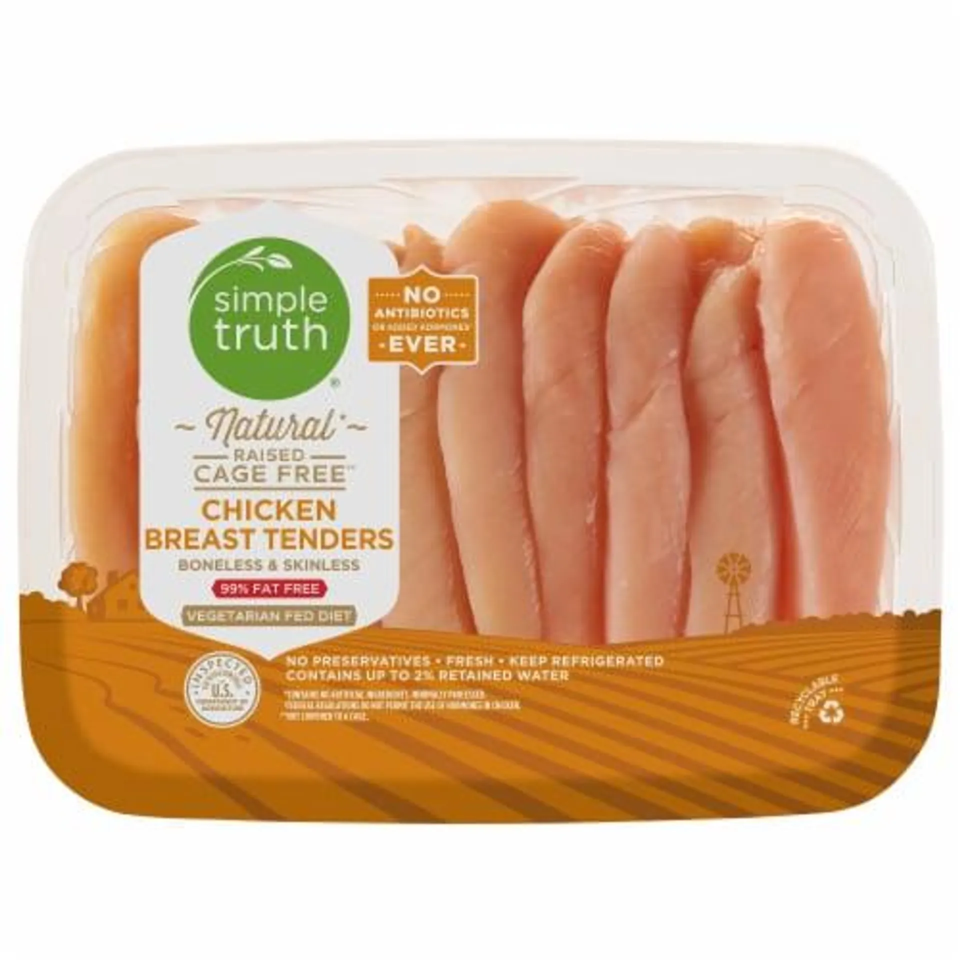 Simple Truth® All Natural Boneless Skinless Fresh Chicken Breast Tenders