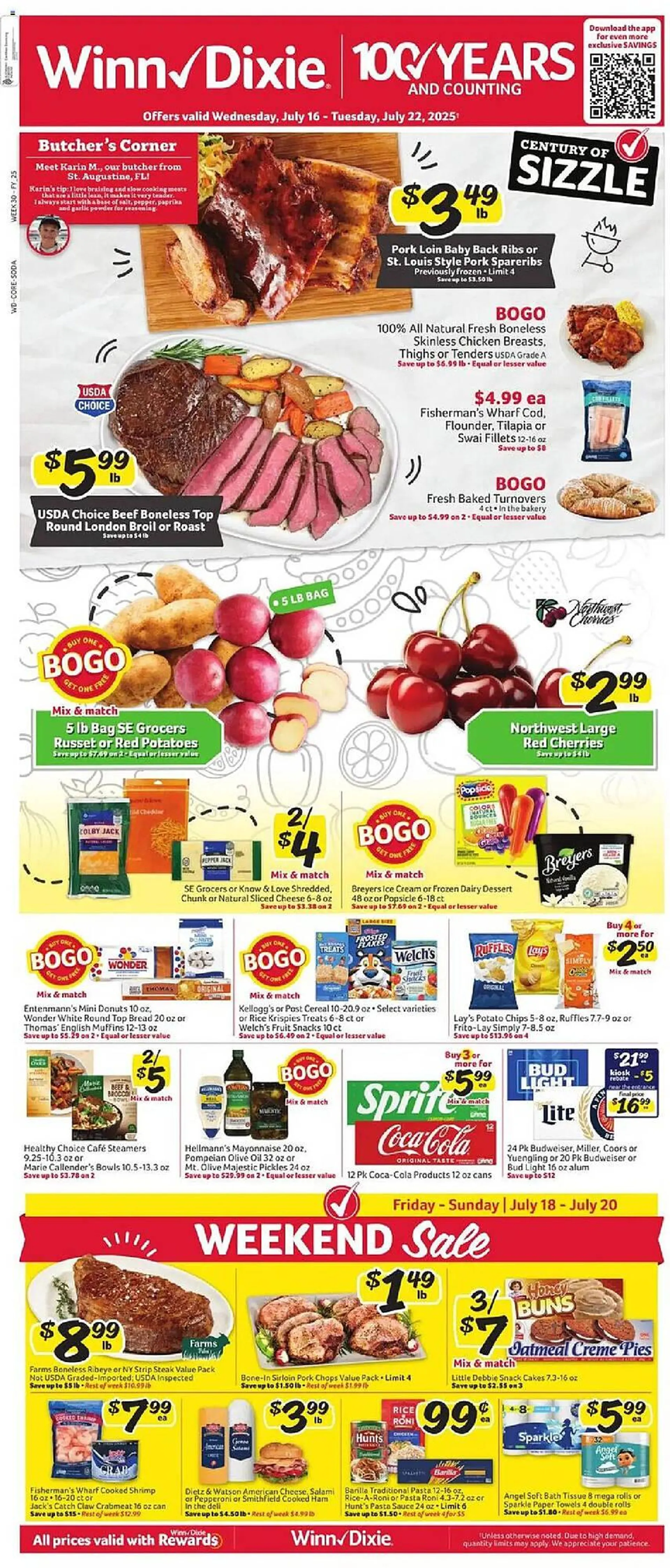 Weekly ad Winn Dixie Weekly Ad from July 16 to July 23 2025 - Page 1