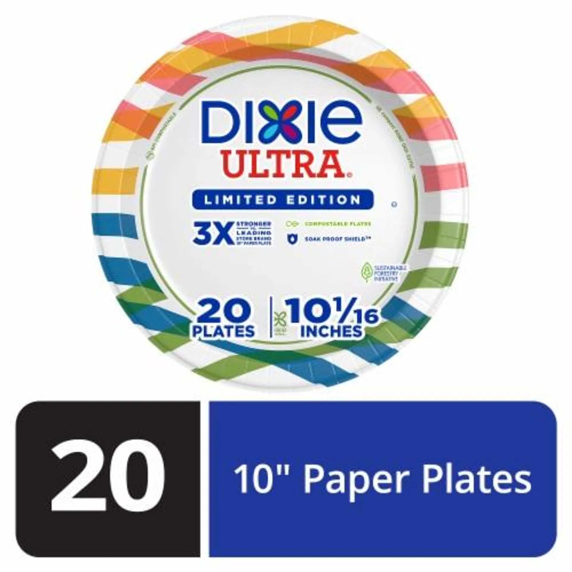 Dixie Ultra® 10 Inch Disposable Paper Plates