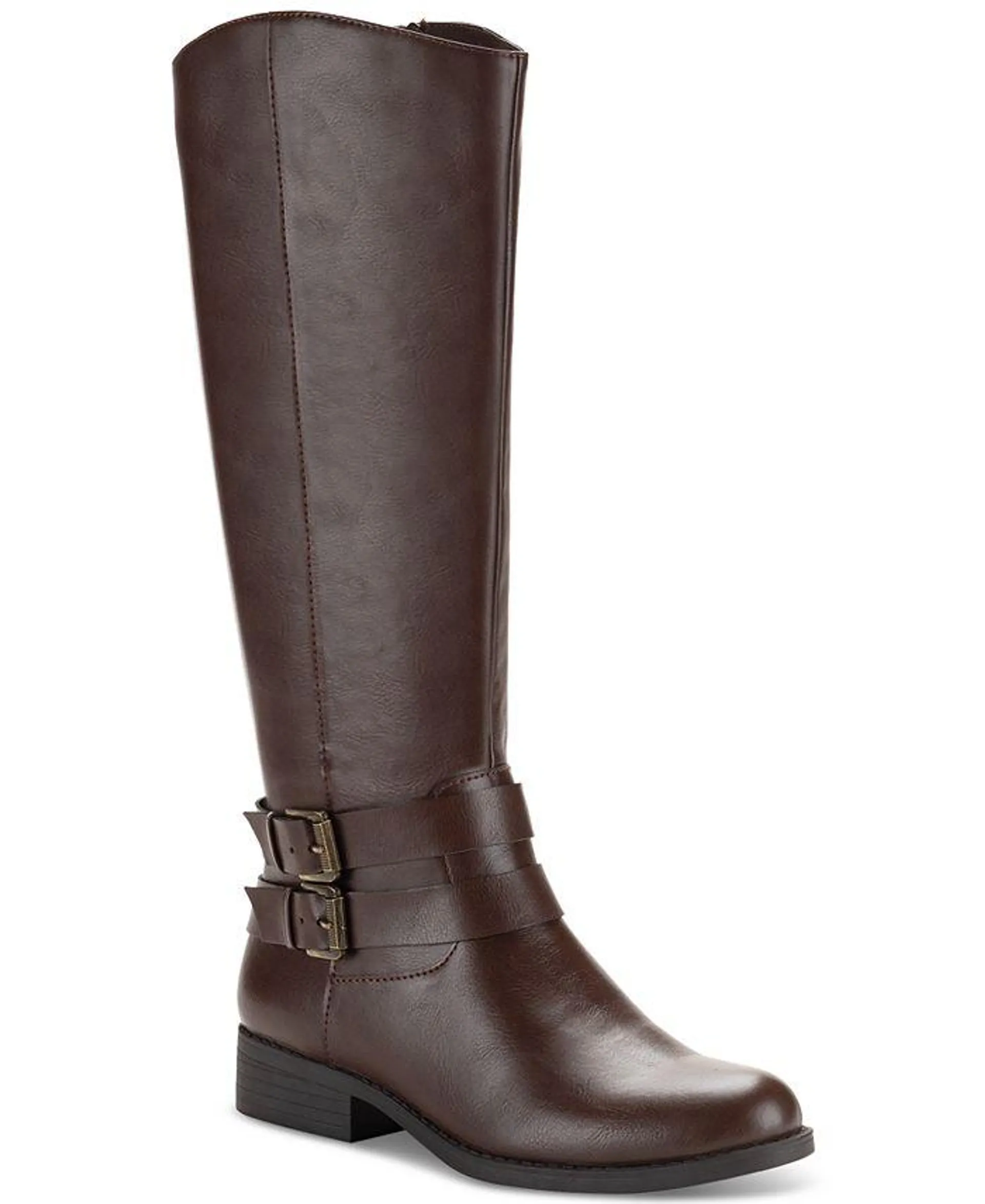 Women's Maliaa Buckled Riding Boots, Created for Macy's