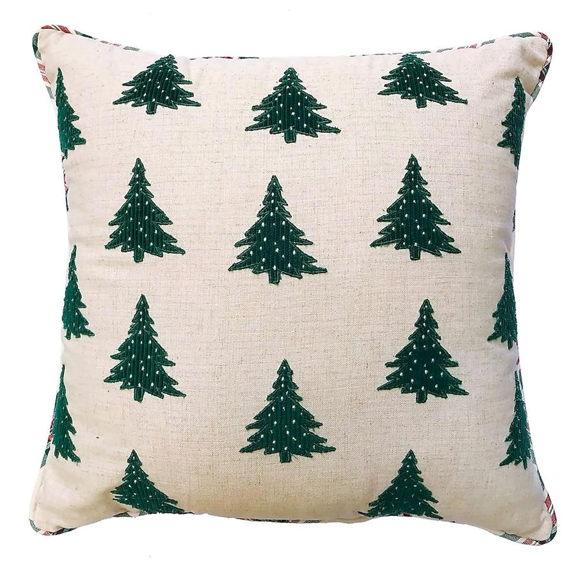 Holiday Living 18-in Pillow Green Trees Christmas Decor