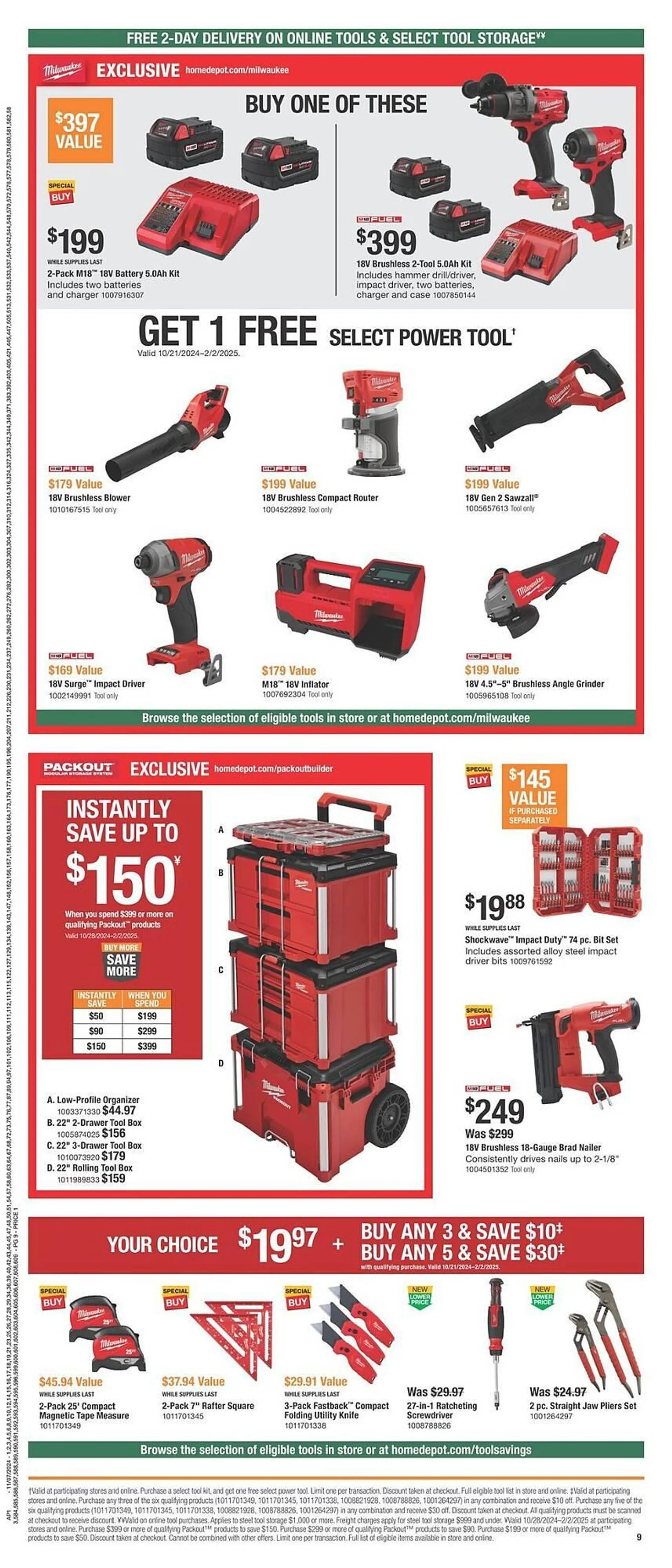 Weekly ad The Home Depot Weekly Ad from November 7 to November 27 2024 - Page 9