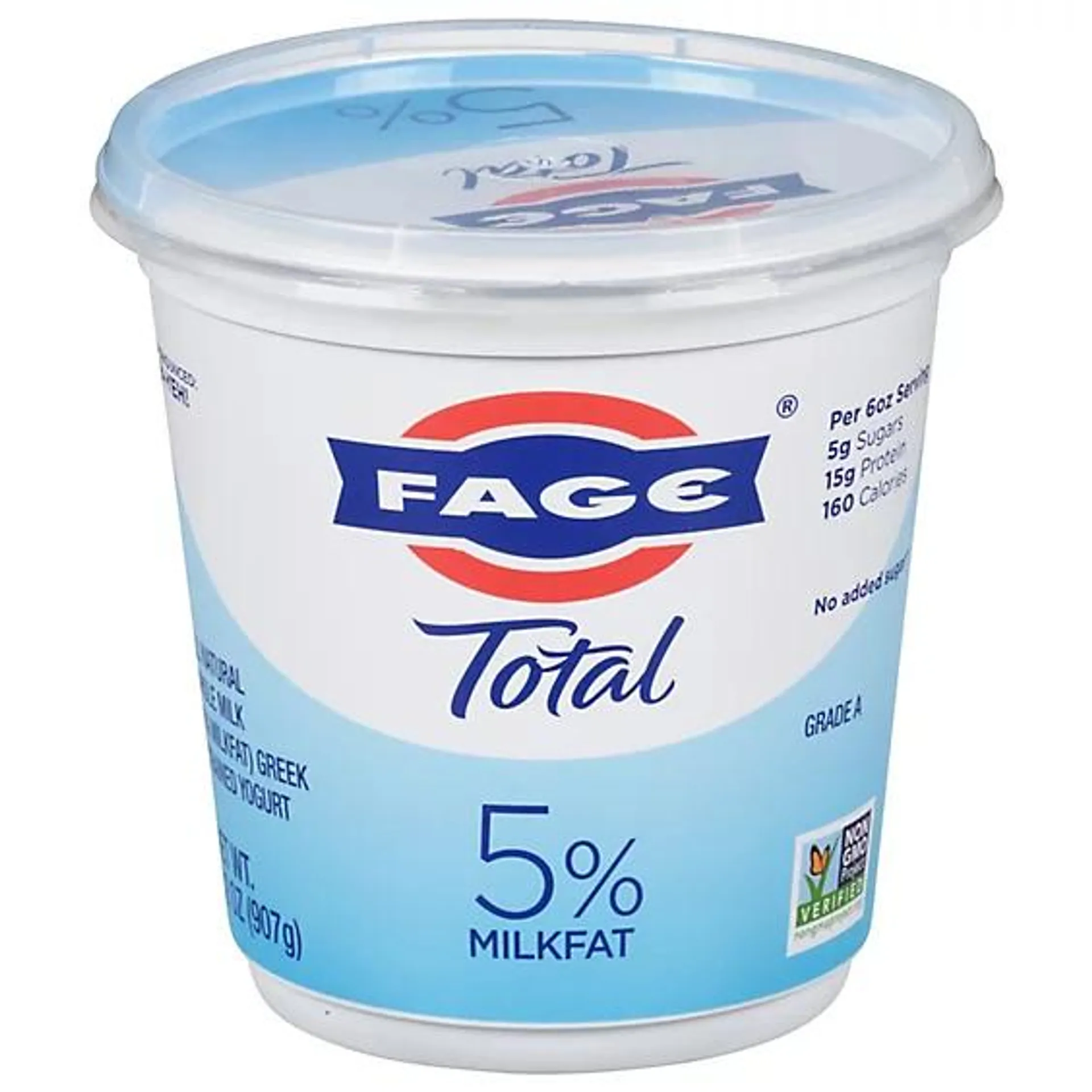 FAGE Total 5% Milkfat Plain Greek Yogurt - 32 Oz