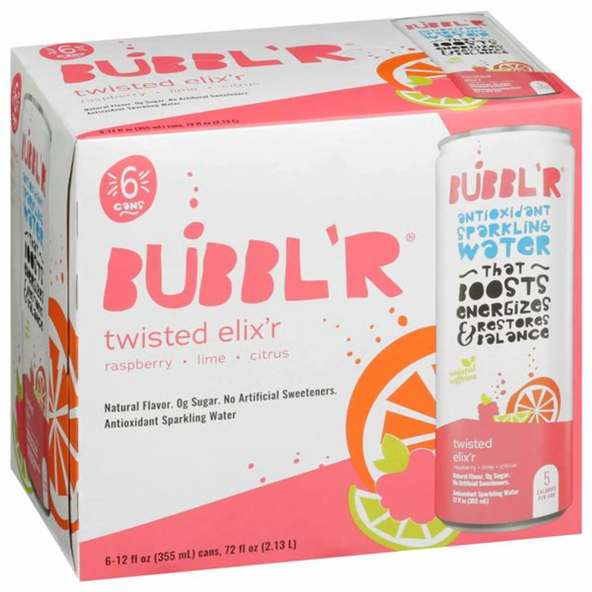 BUBBL’R Antioxidant Sparkling Water, twisted elix'r