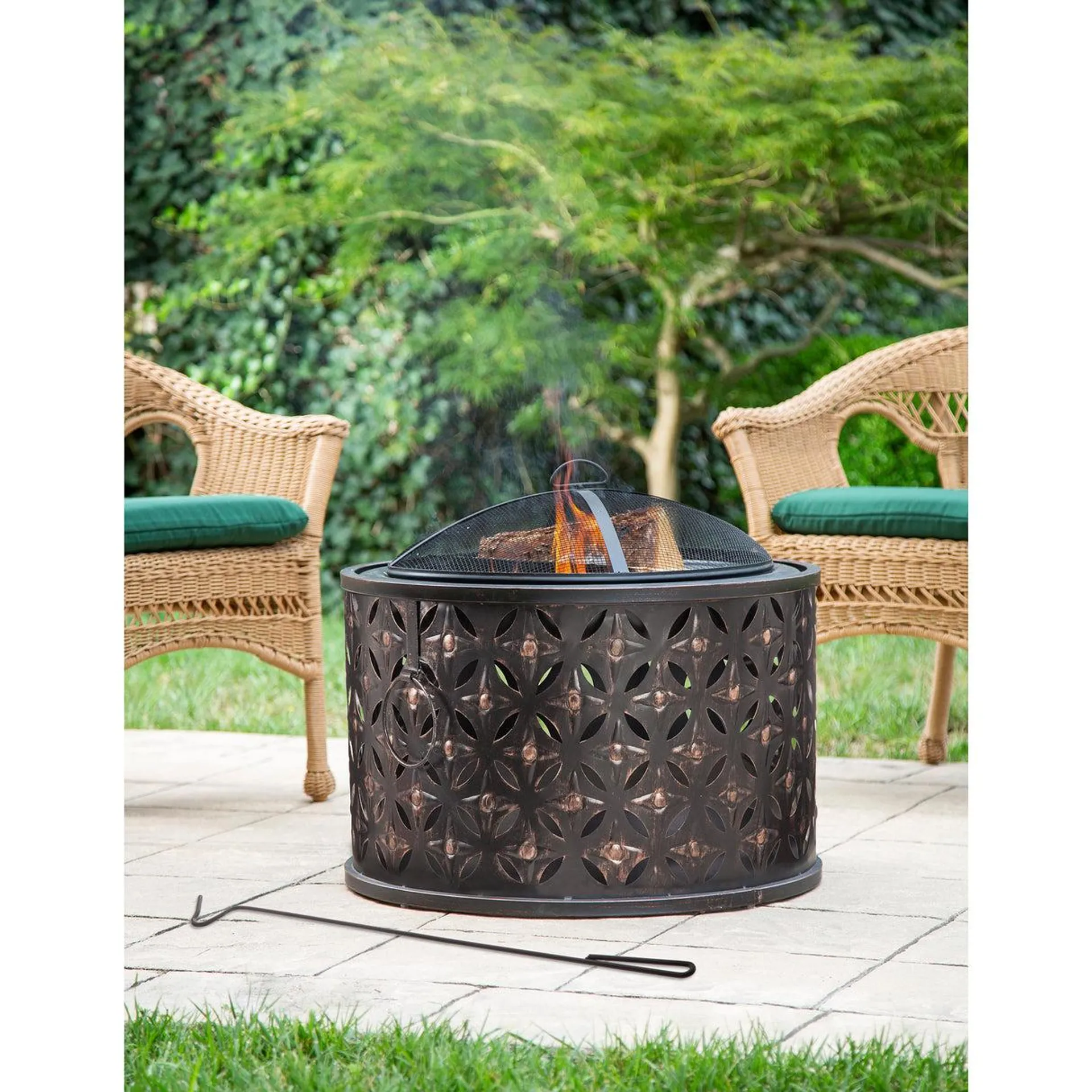 Cylinder Lattice Fire Pit