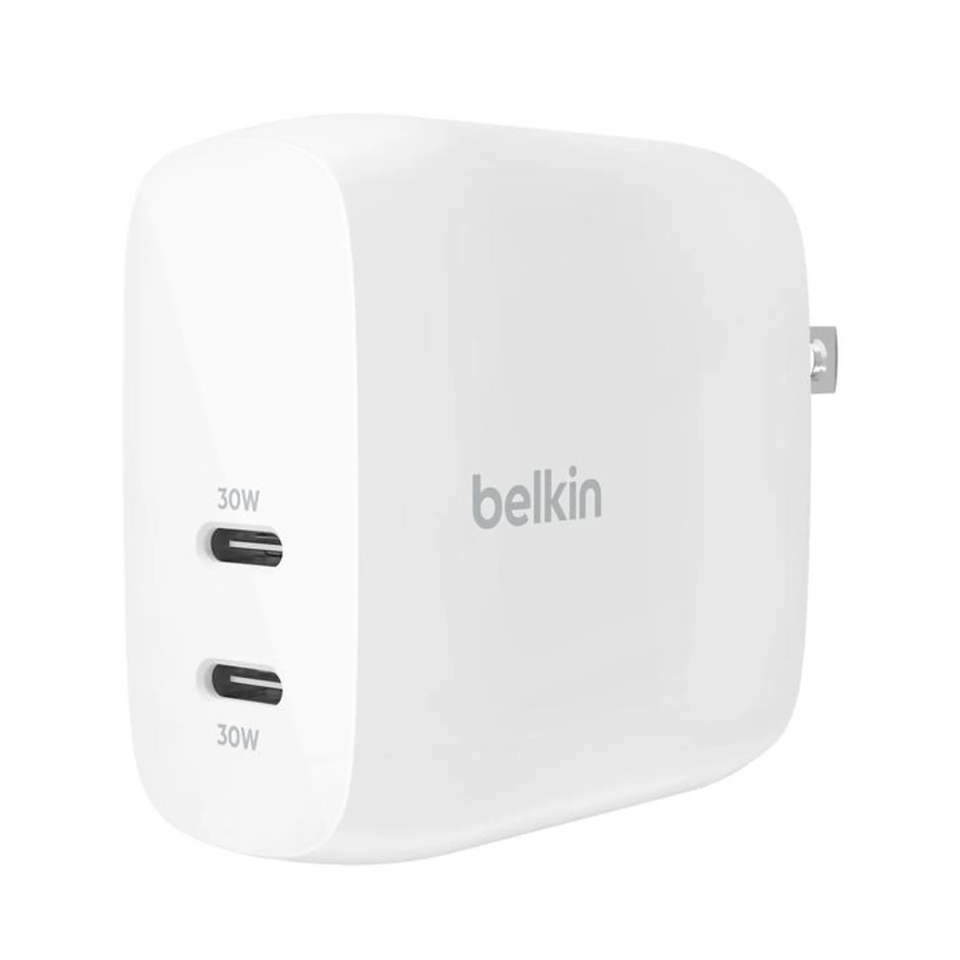 Dual USB-C Wall Charger with PPS 60W