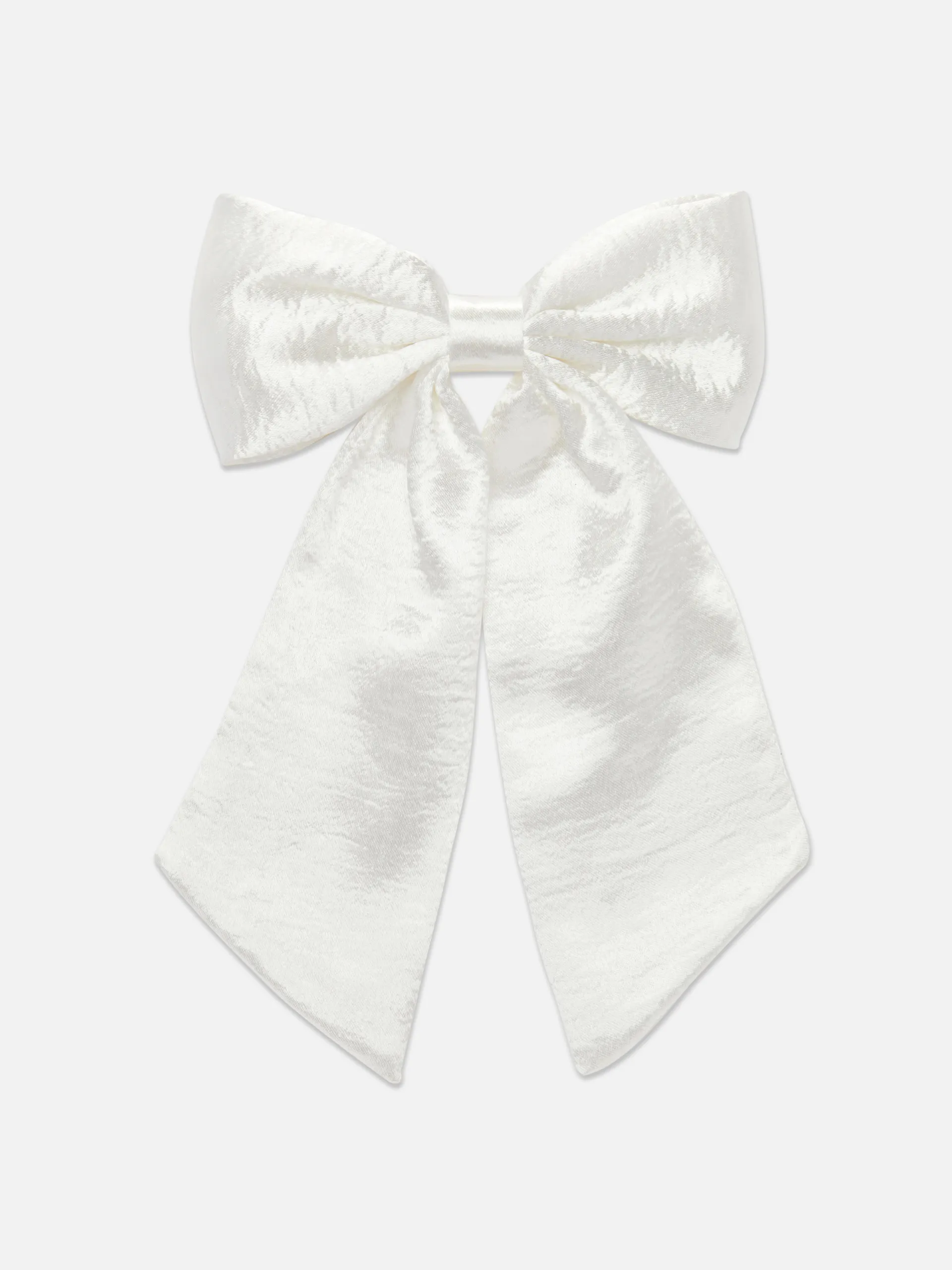 Crushed Satin Hair Bow