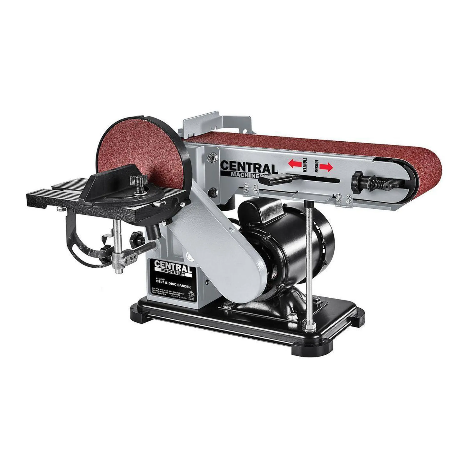 CENTRAL MACHINERY 4 in. x 36 in. Belt and 6 in. Disc Sander