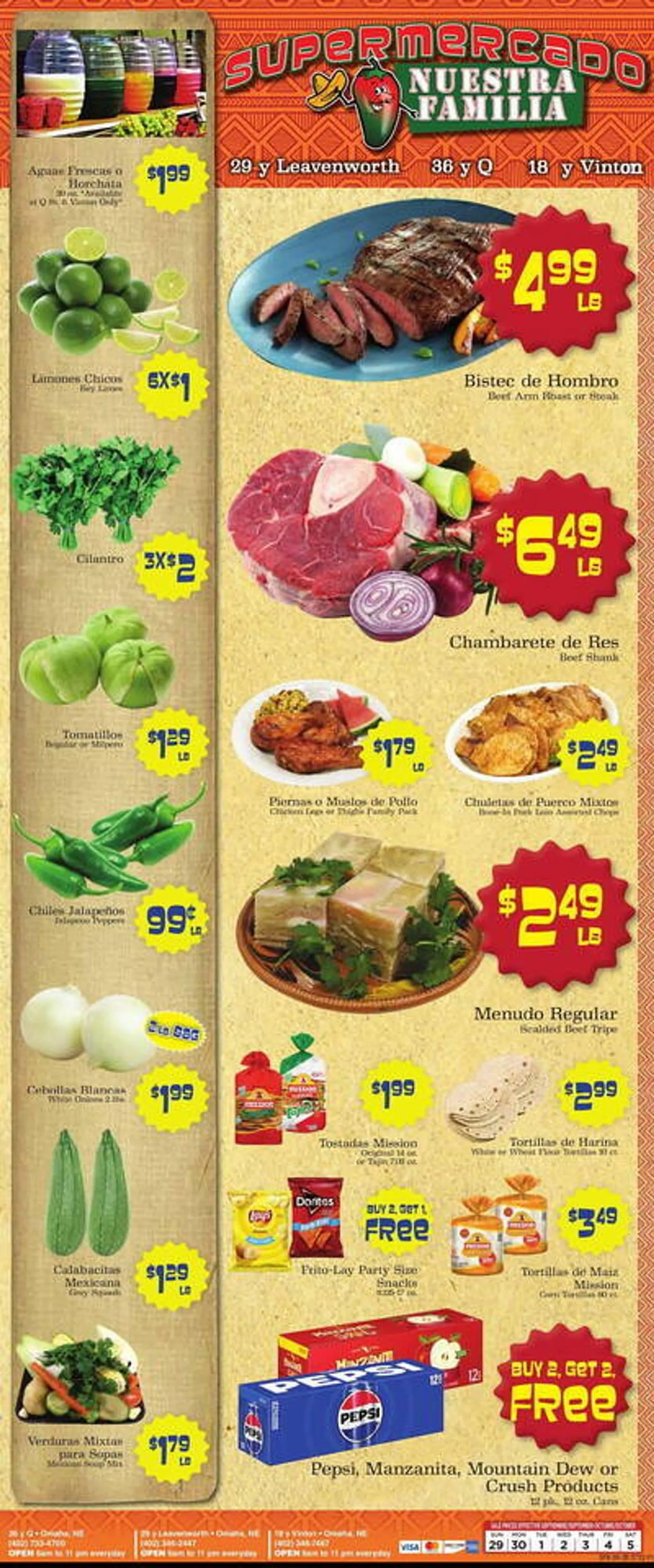 Supermercado Nuestra Familia Weekly Ad - 1