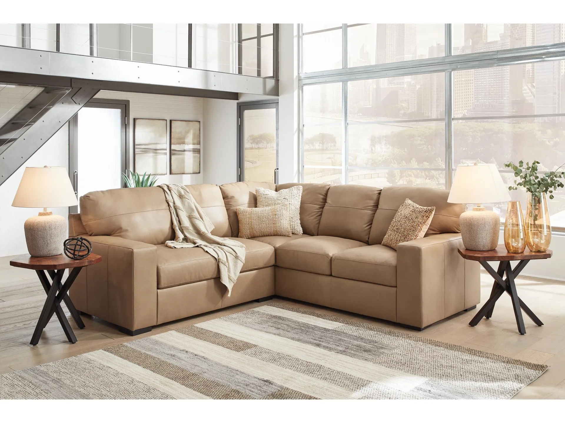 Bandon 2-Piece Leather Sectional