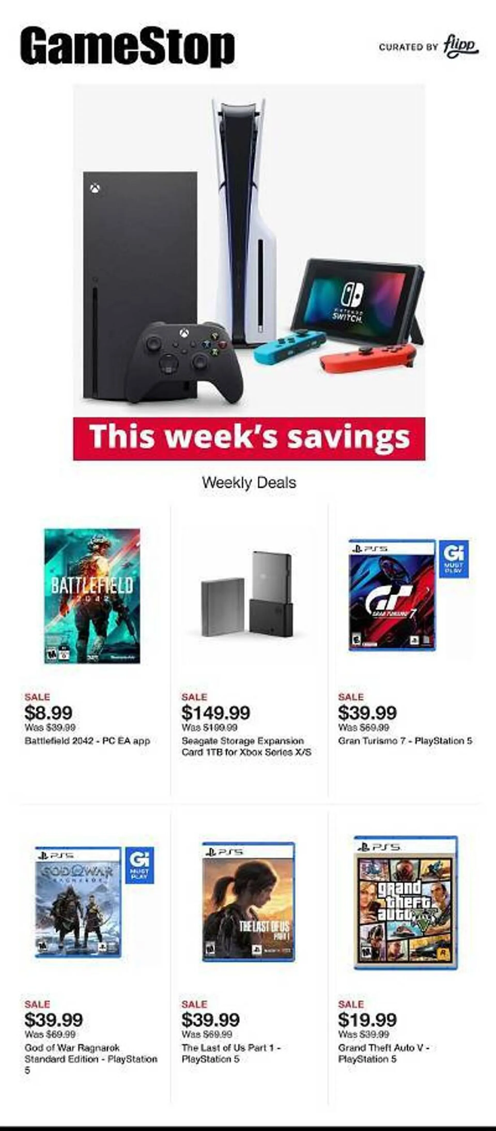 Weekly ad Game Stop Weekly Ad from March 18 to March 24 2024 - Page 