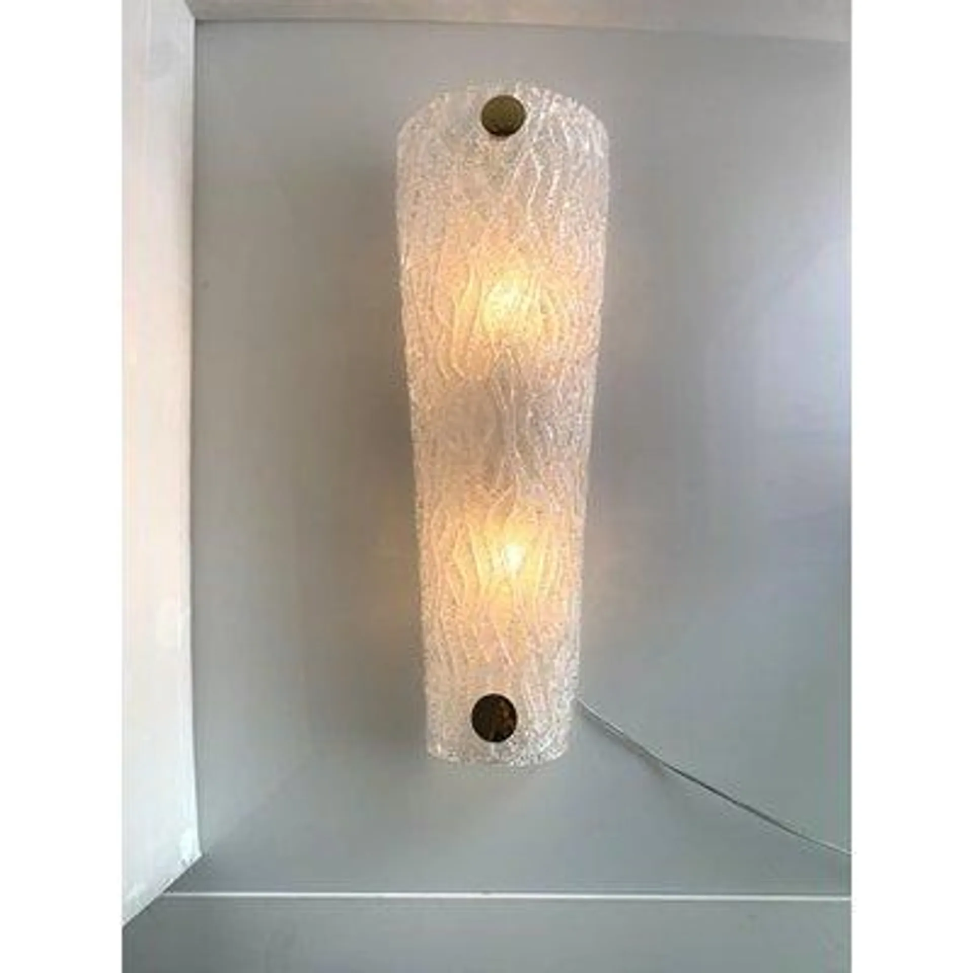 Italian Graniglia Murano Glass Wall Sconces by Simoeng, Set of 2