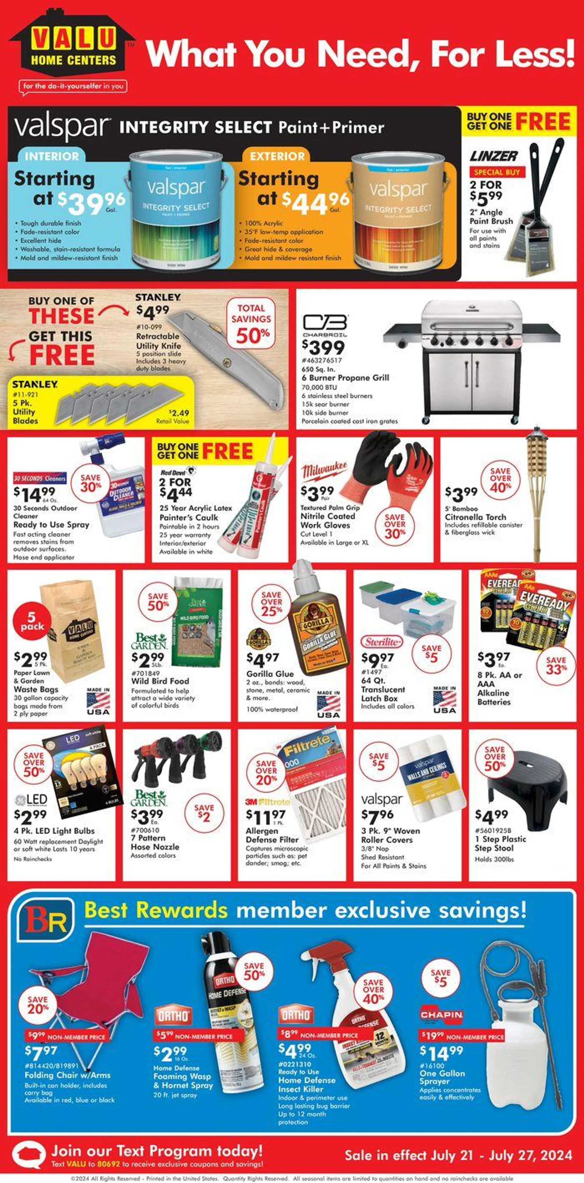 Weekly ad What You Need, For Less! from July 22 to July 27 2024 - Page 1