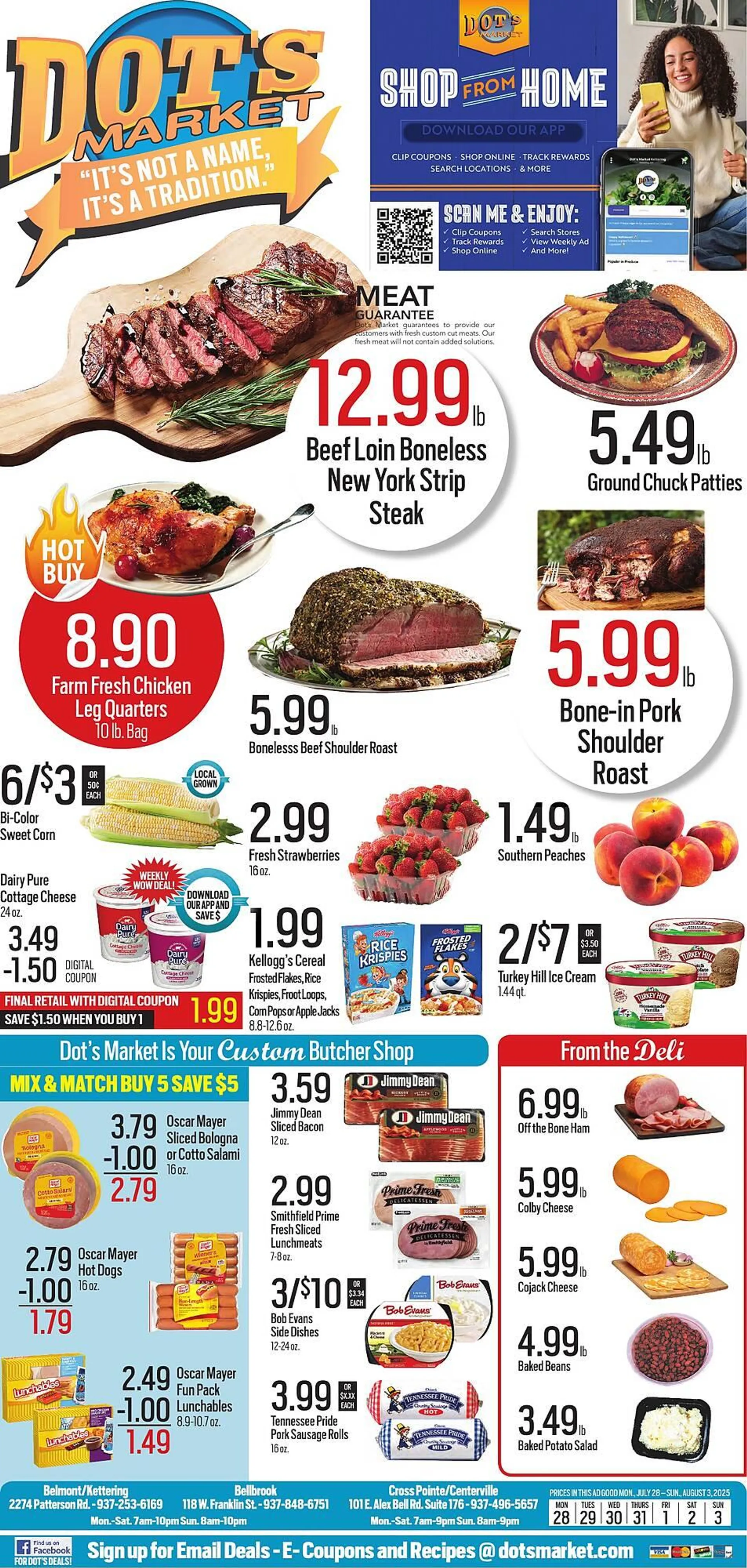 Weekly ad Dot's Market ad from July 28 to August 3 2025 - Page 1
