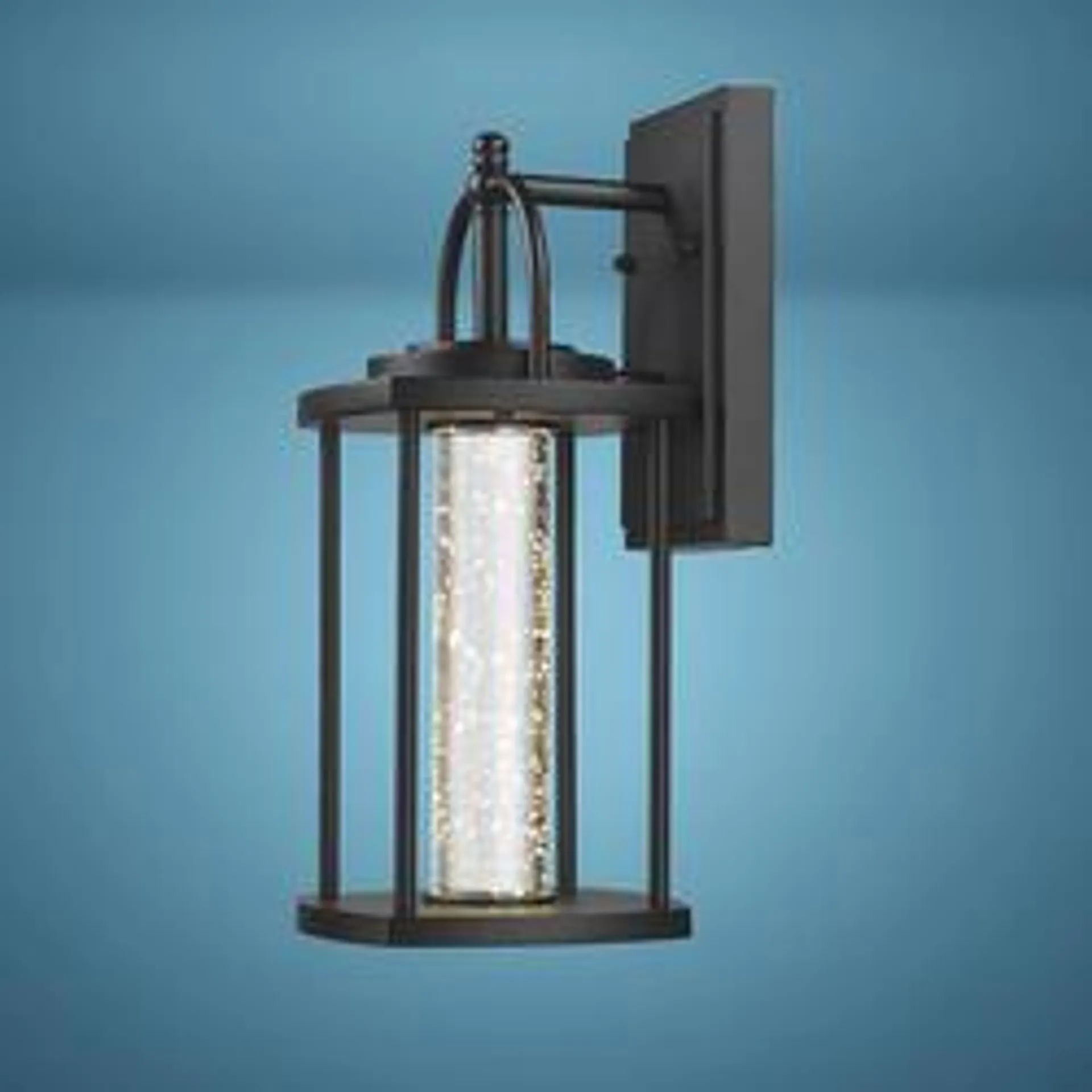 Patriot Lighting® Shelley Matte Black Integrated LED Outdoor Wall Light