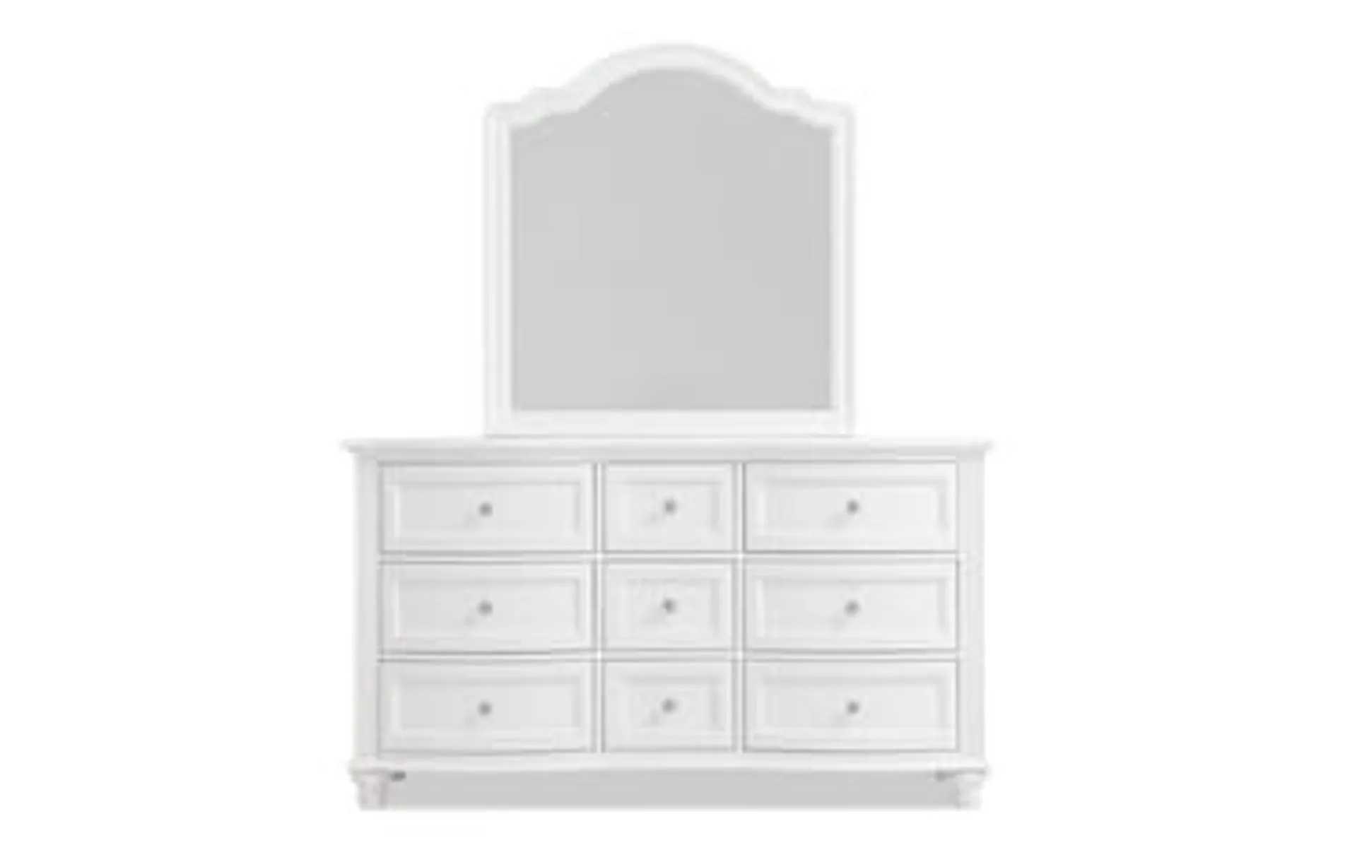 Madelyn White Dresser & Mirror