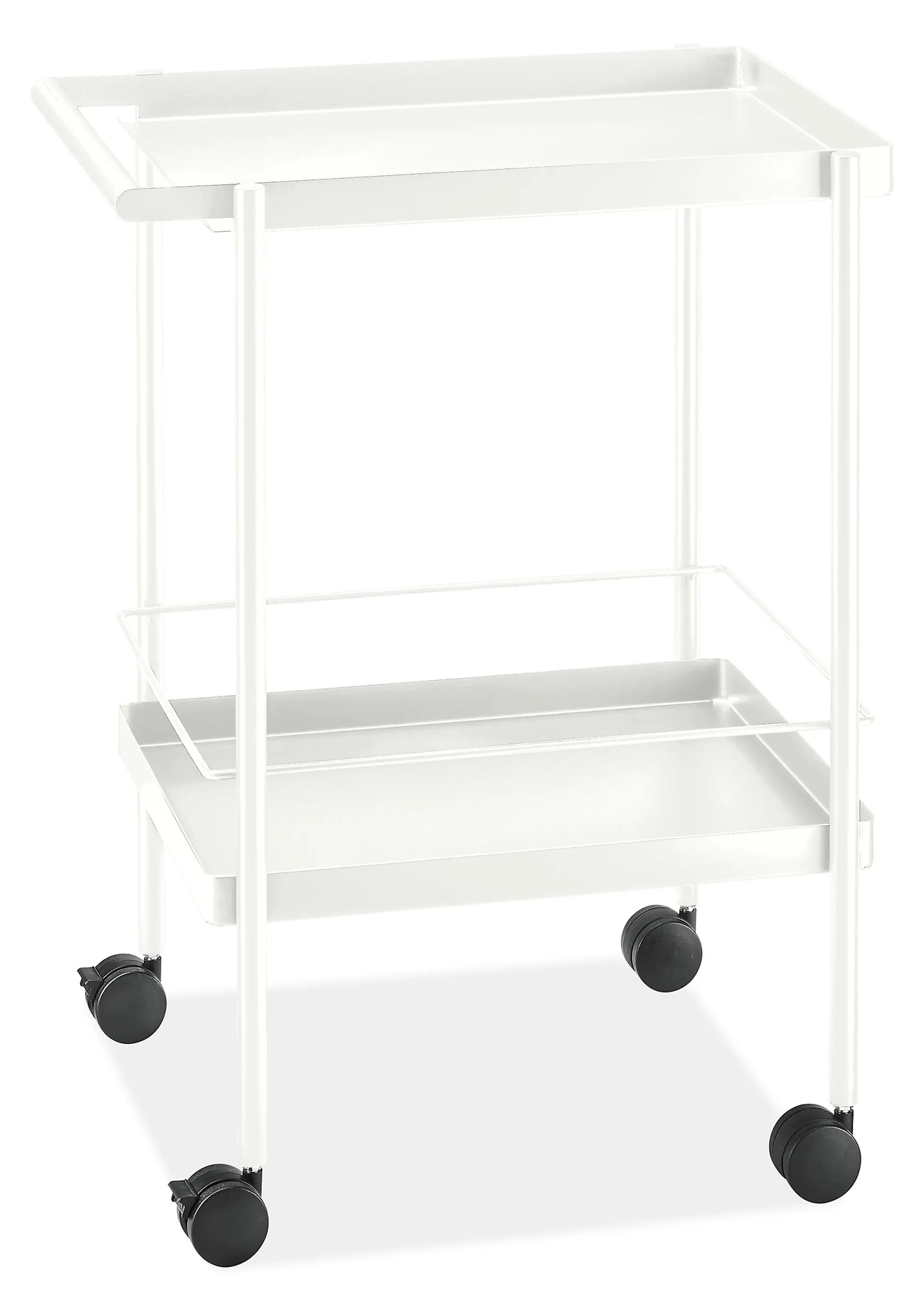 Avenue 24w 18d 31h Outdoor Bar Cart in White