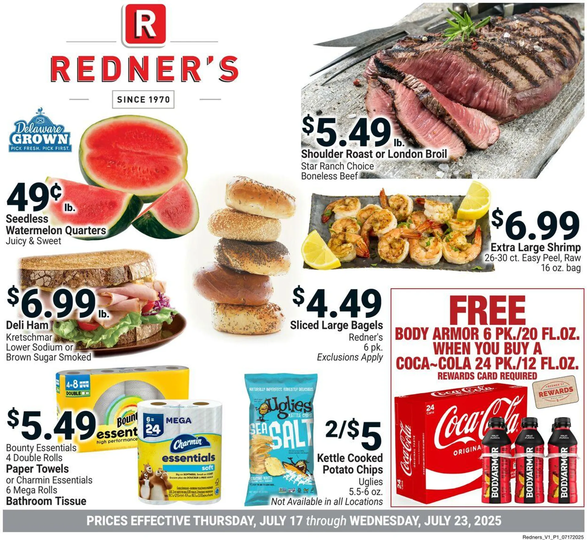 Weekly ad Redner’s Warehouse Market Current weekly ad from July 17 to July 23 2025 - Page 1