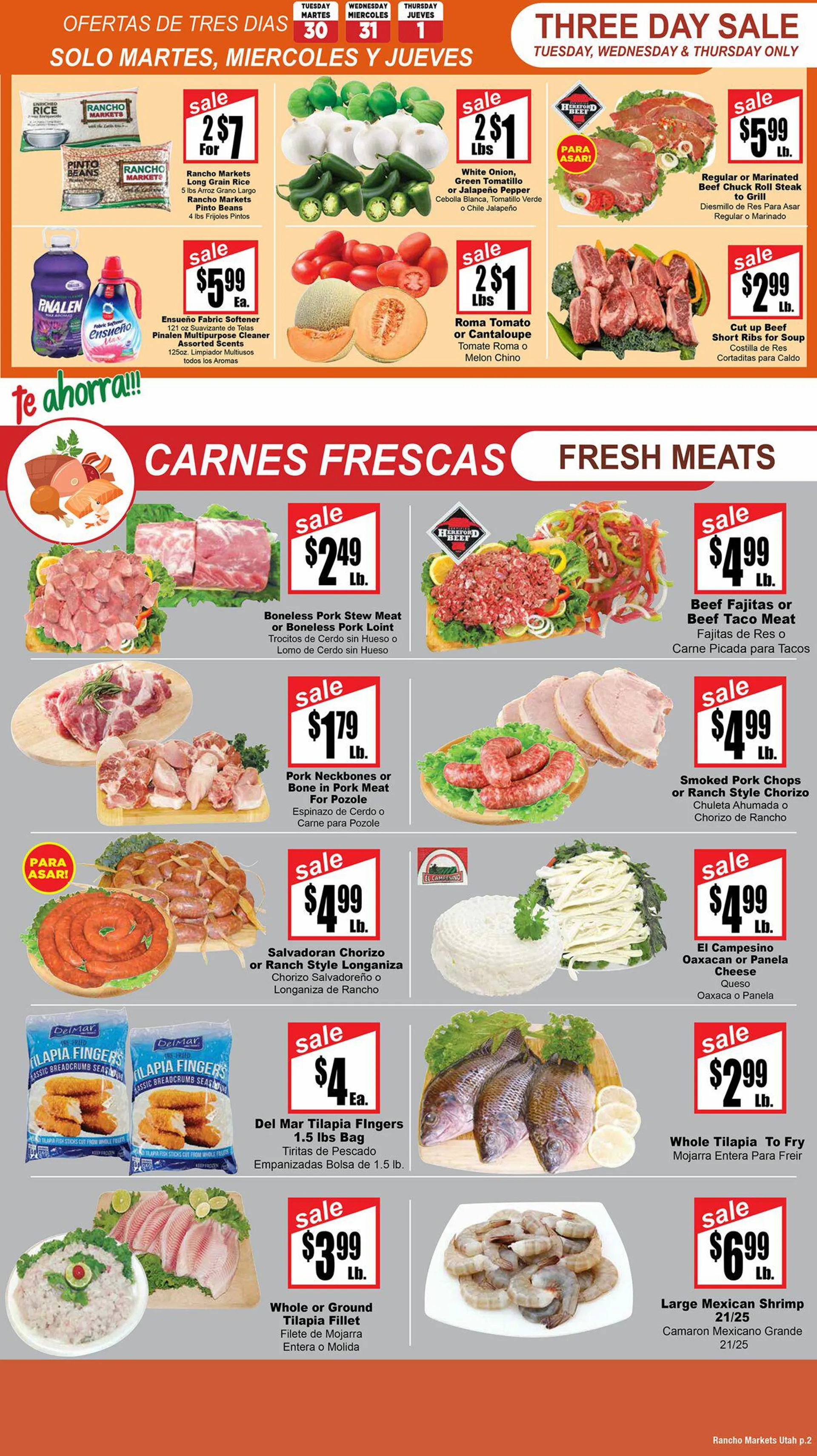 Rancho Markets Current weekly ad - 2