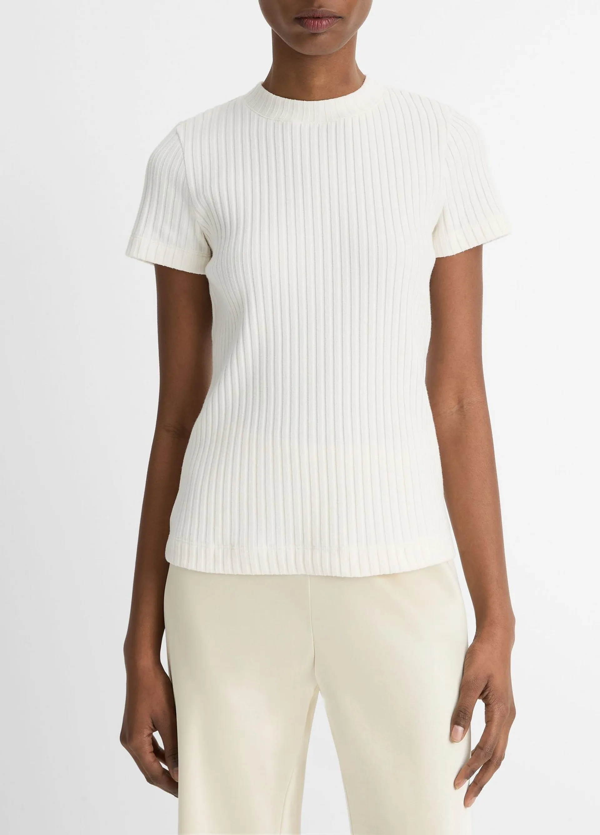 Ribbed Cotton-Blend Top